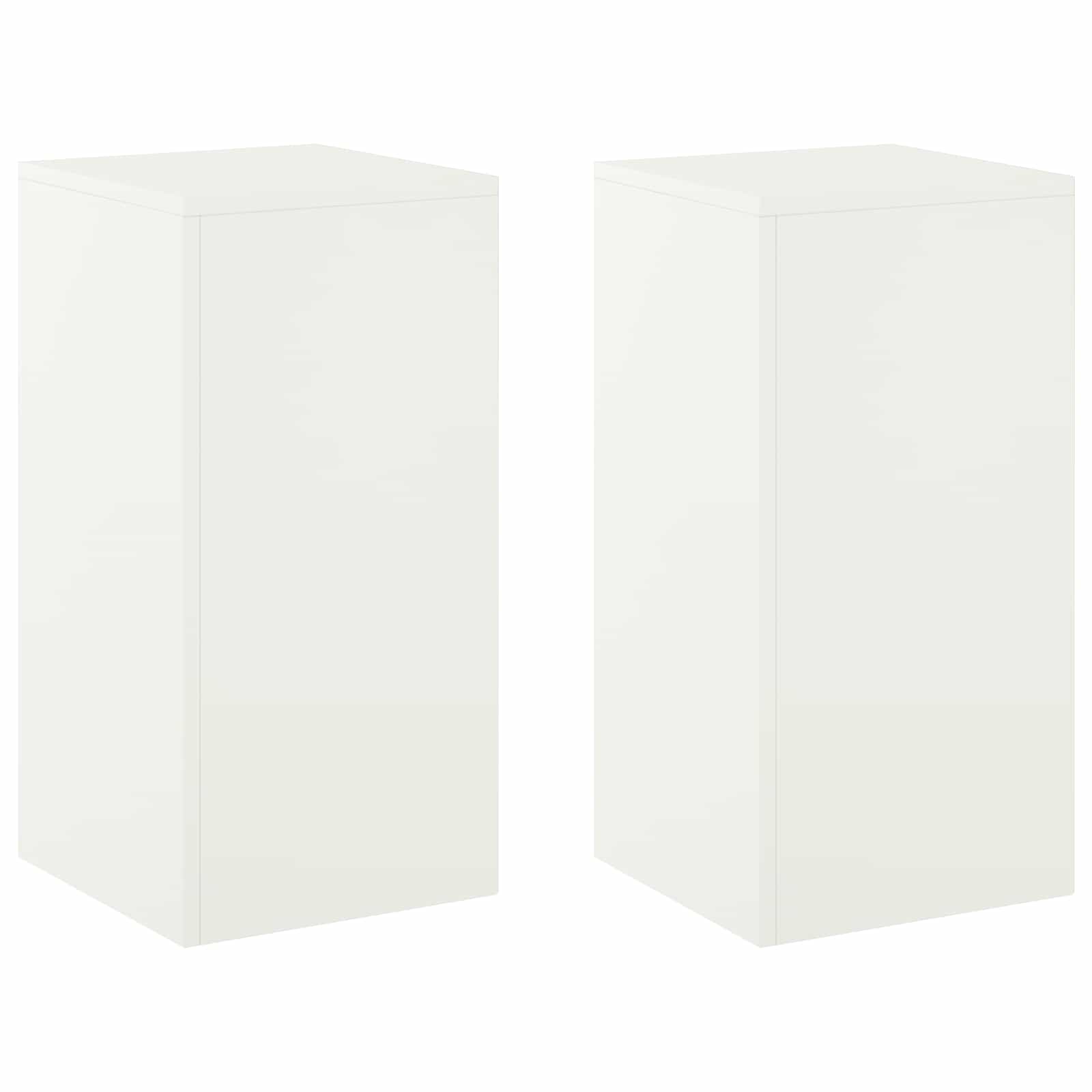 Supporto per piante 2 pcs Bianco 30 x 30 x 60 cm Acciaio