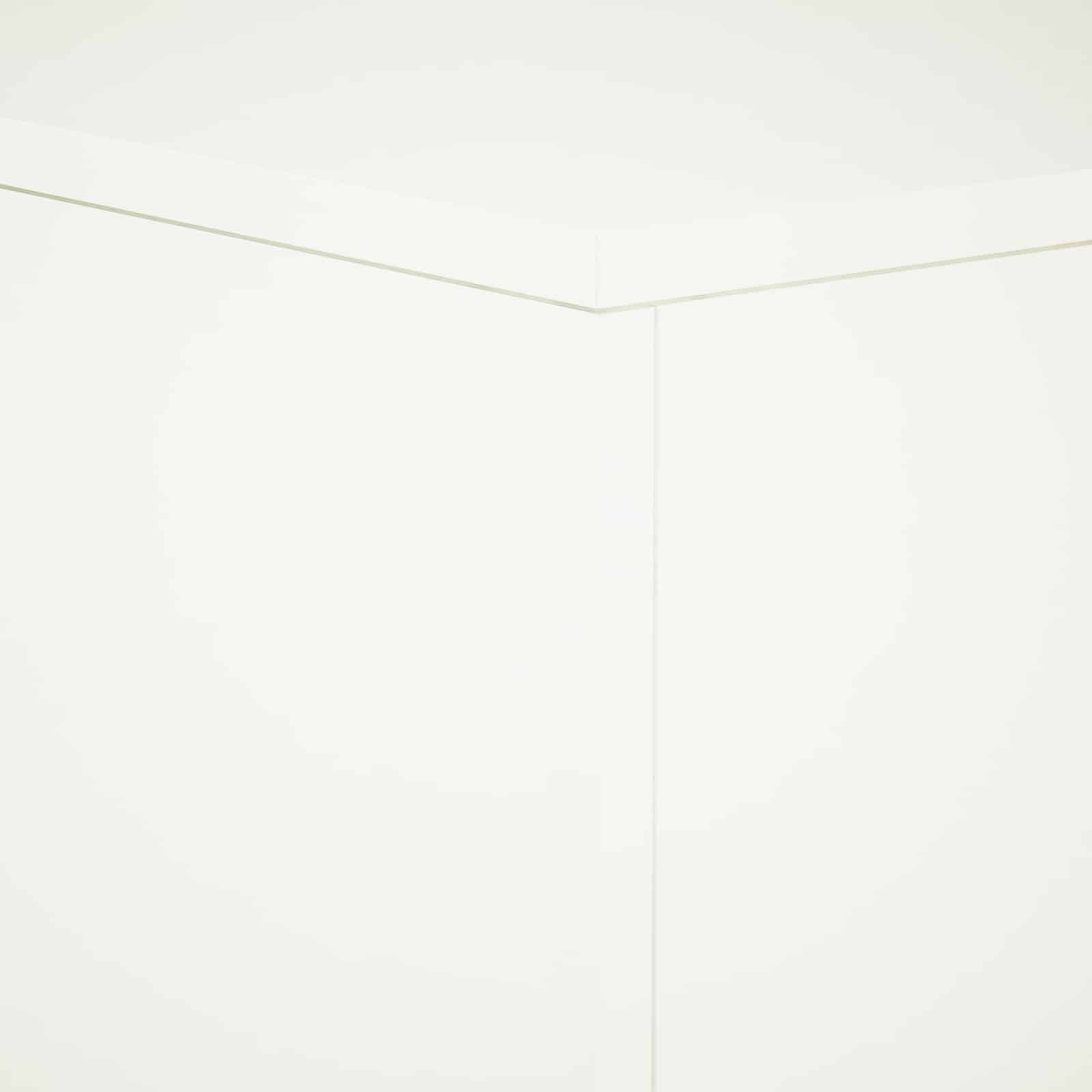 Supporto per piante 2 pcs Bianco 30 x 30 x 60 cm Acciaio