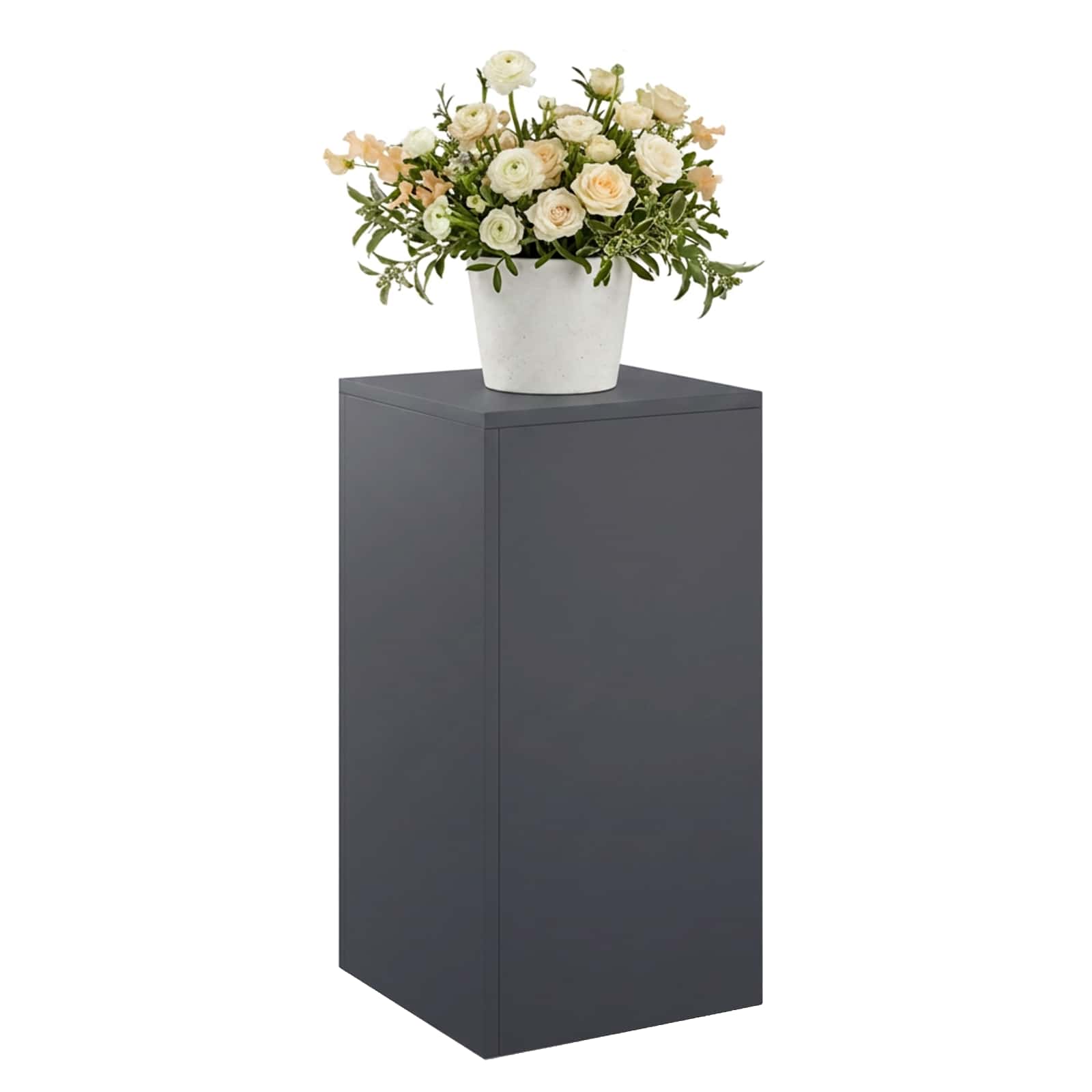 Supporto per piante Antracite 30 x 30 x 60 cm Acciaio Inox