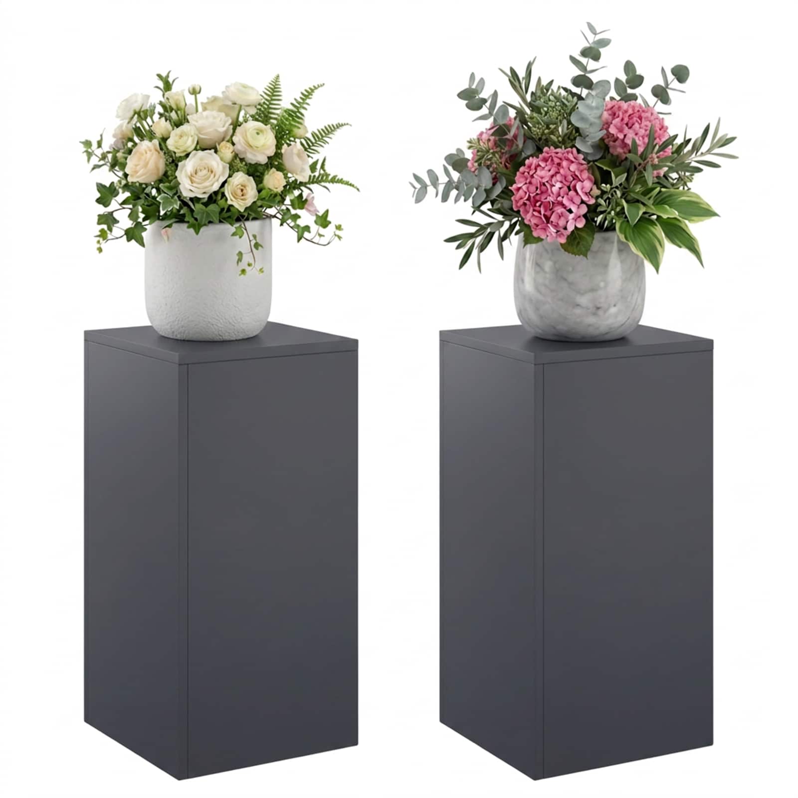 Supporto per piante 2 pcs Antracite 30 x 30 x 60 cm