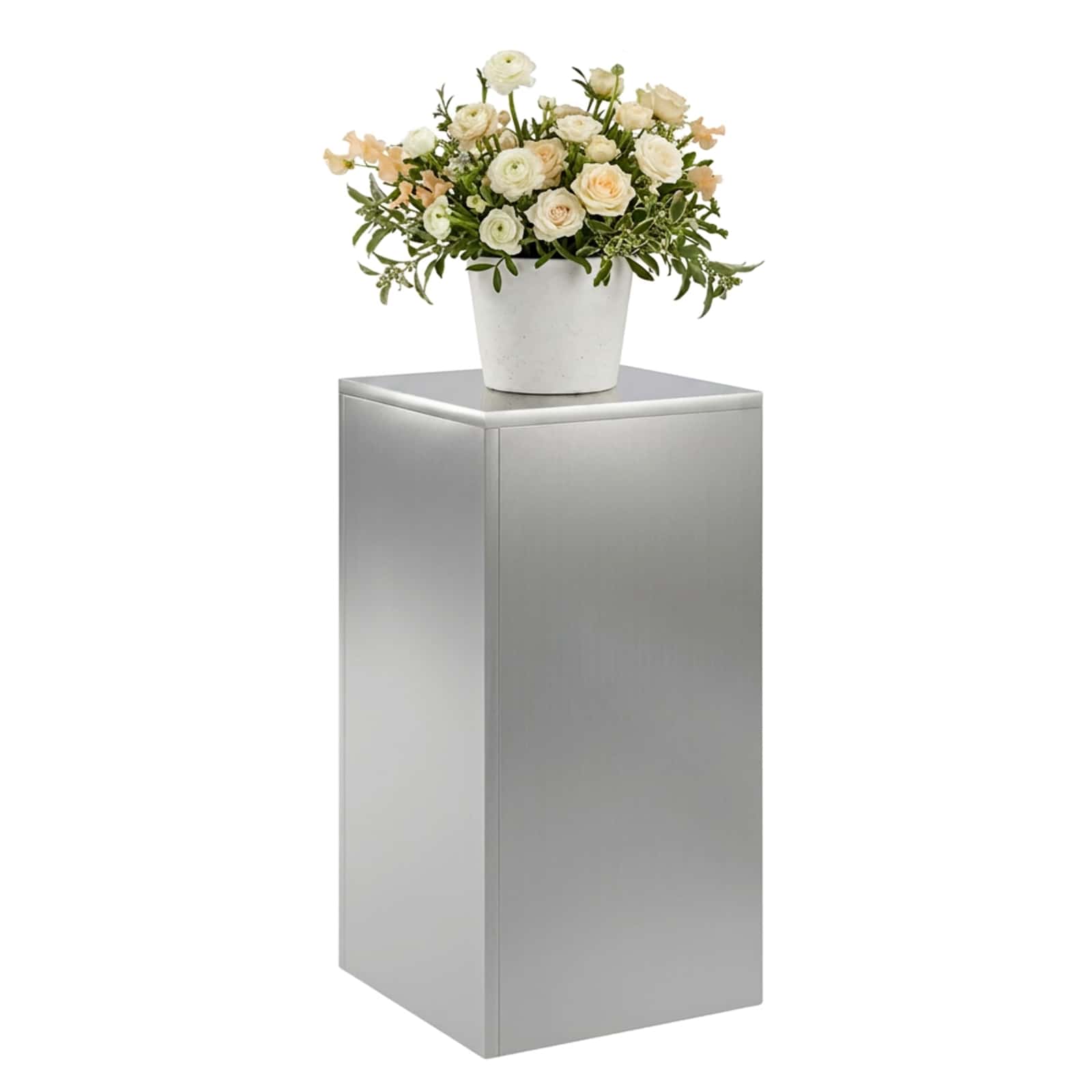 Supporto per piante Argento 30 x 30 x 60 cm Acciaio