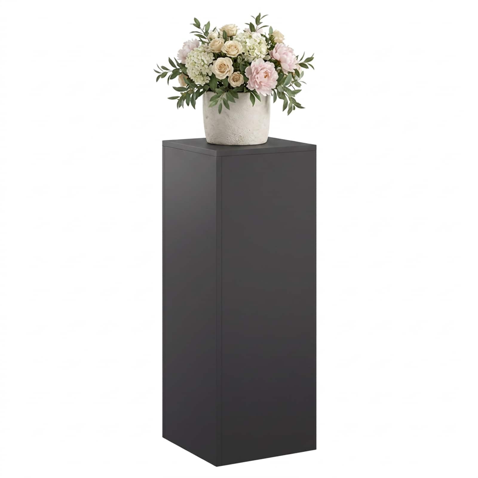Supporto per piante Nero 30 x 30 x 80 cm Acciaio