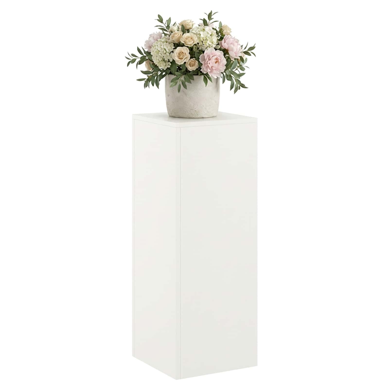 Supporto per piante Bianco 30 x 30 x 80 cm Acciaio