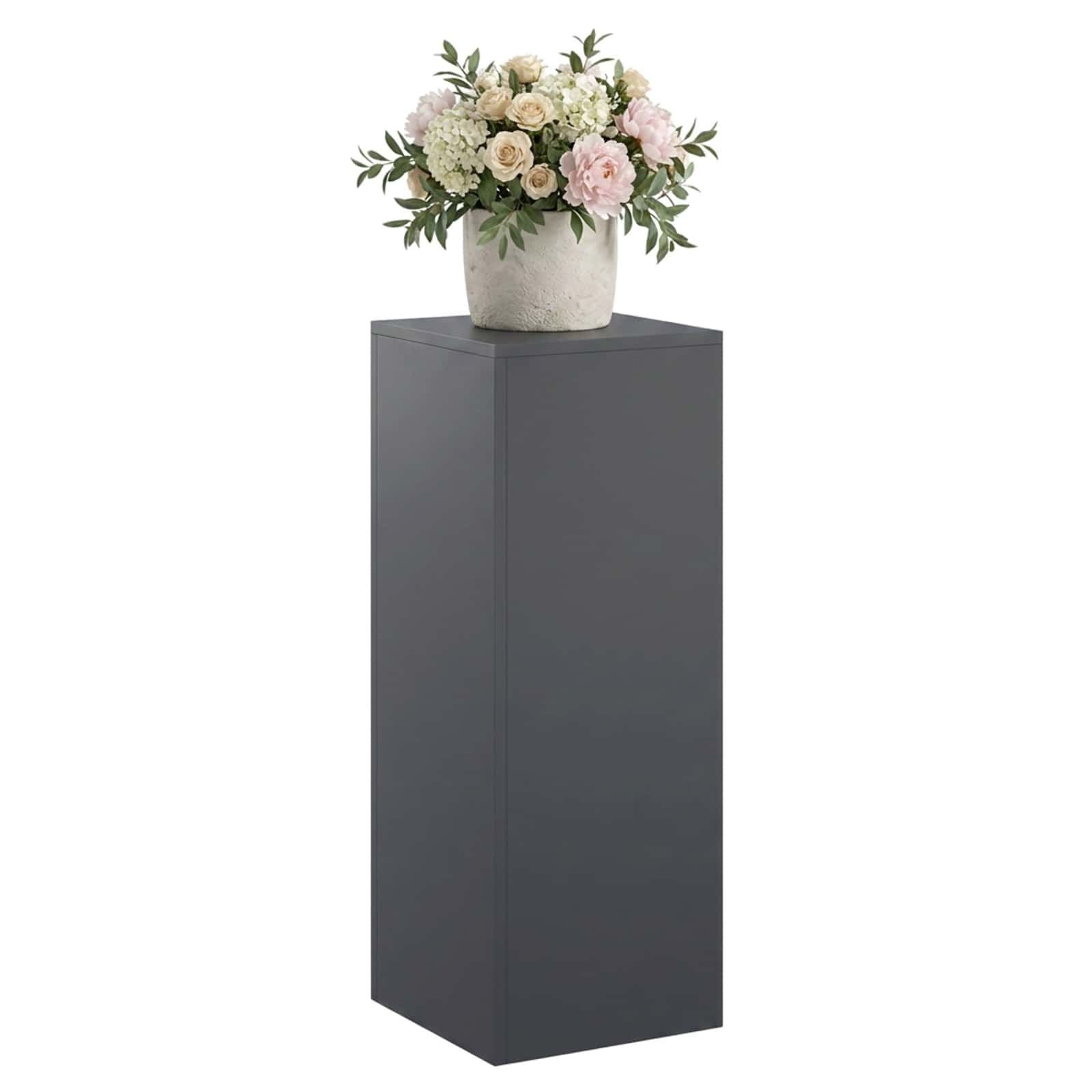 Supporto per piante Antracite 30 x 30 x 80 cm Acciaio Inox