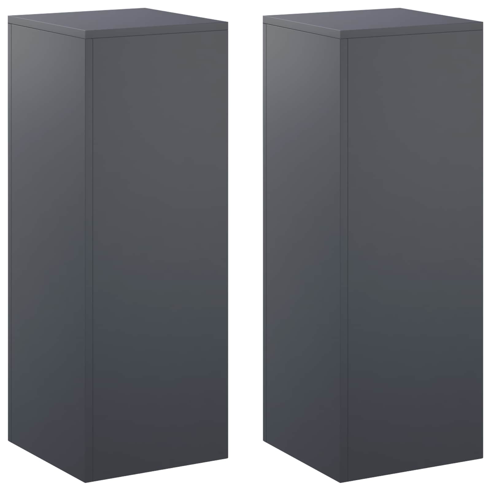 Supporto per piante 2 pcs Antracite 30 x 30 x 80 cm