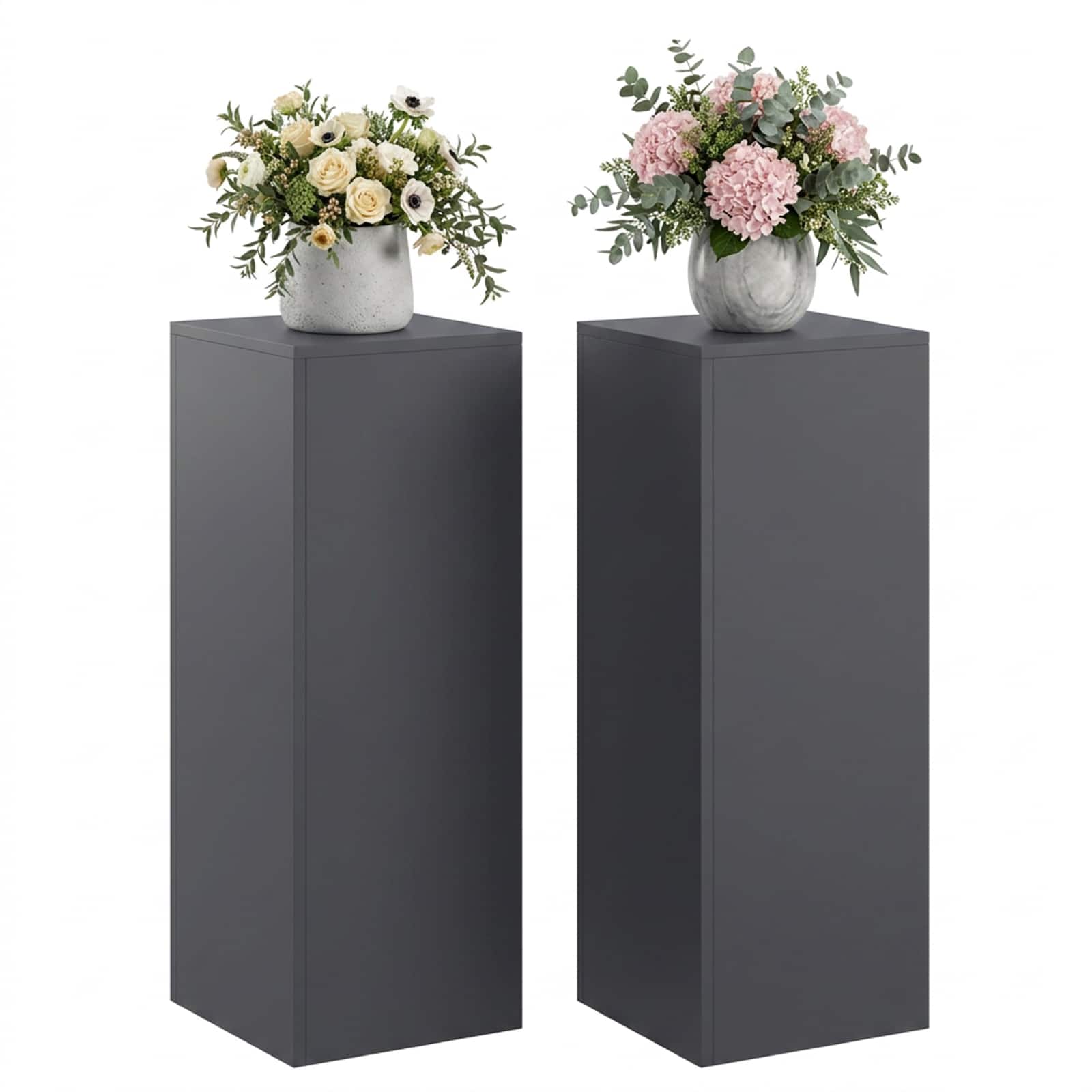Supporto per piante 2 pcs Antracite 30 x 30 x 80 cm