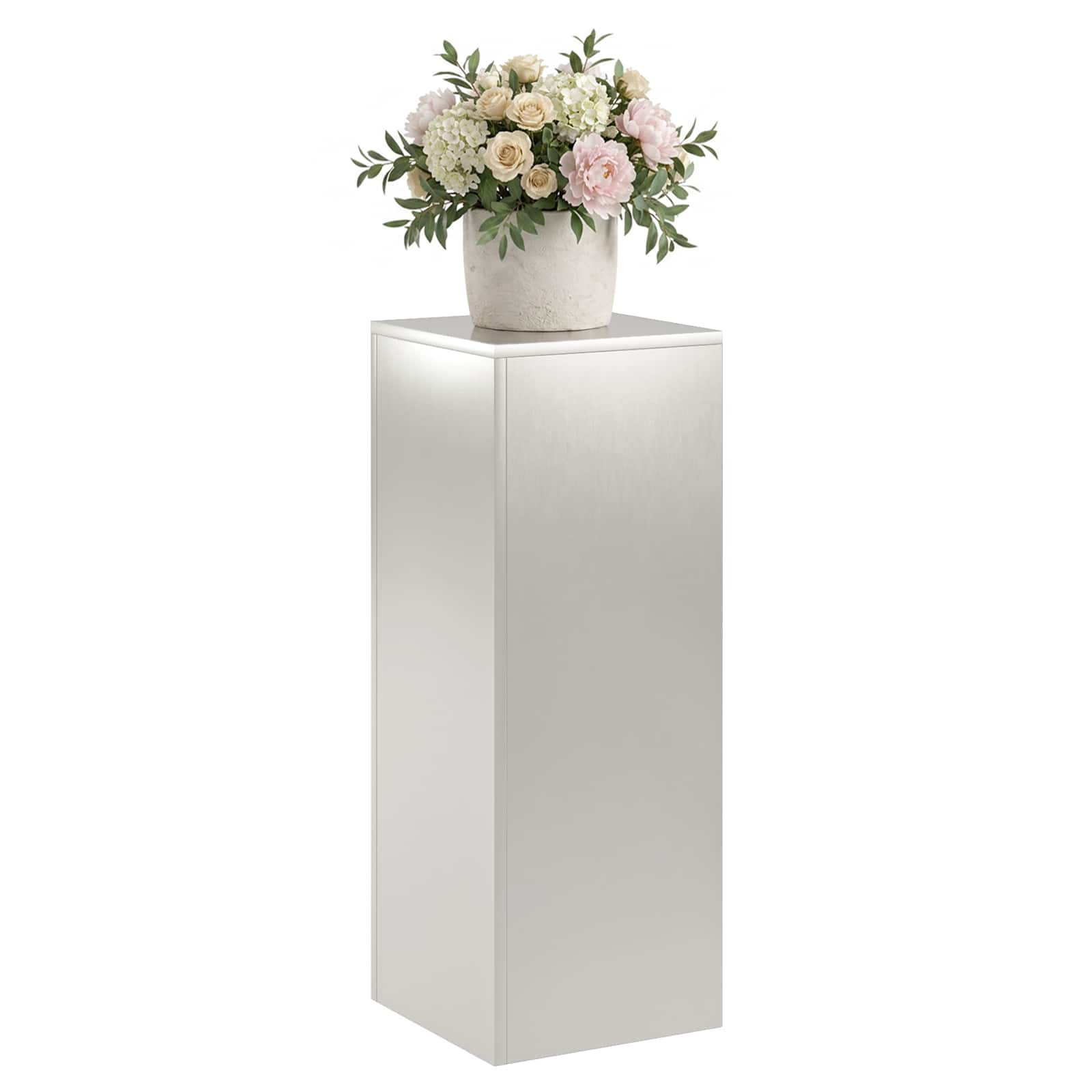 Supporto per piante Argento 30 x 30 x 80 cm Acciaio