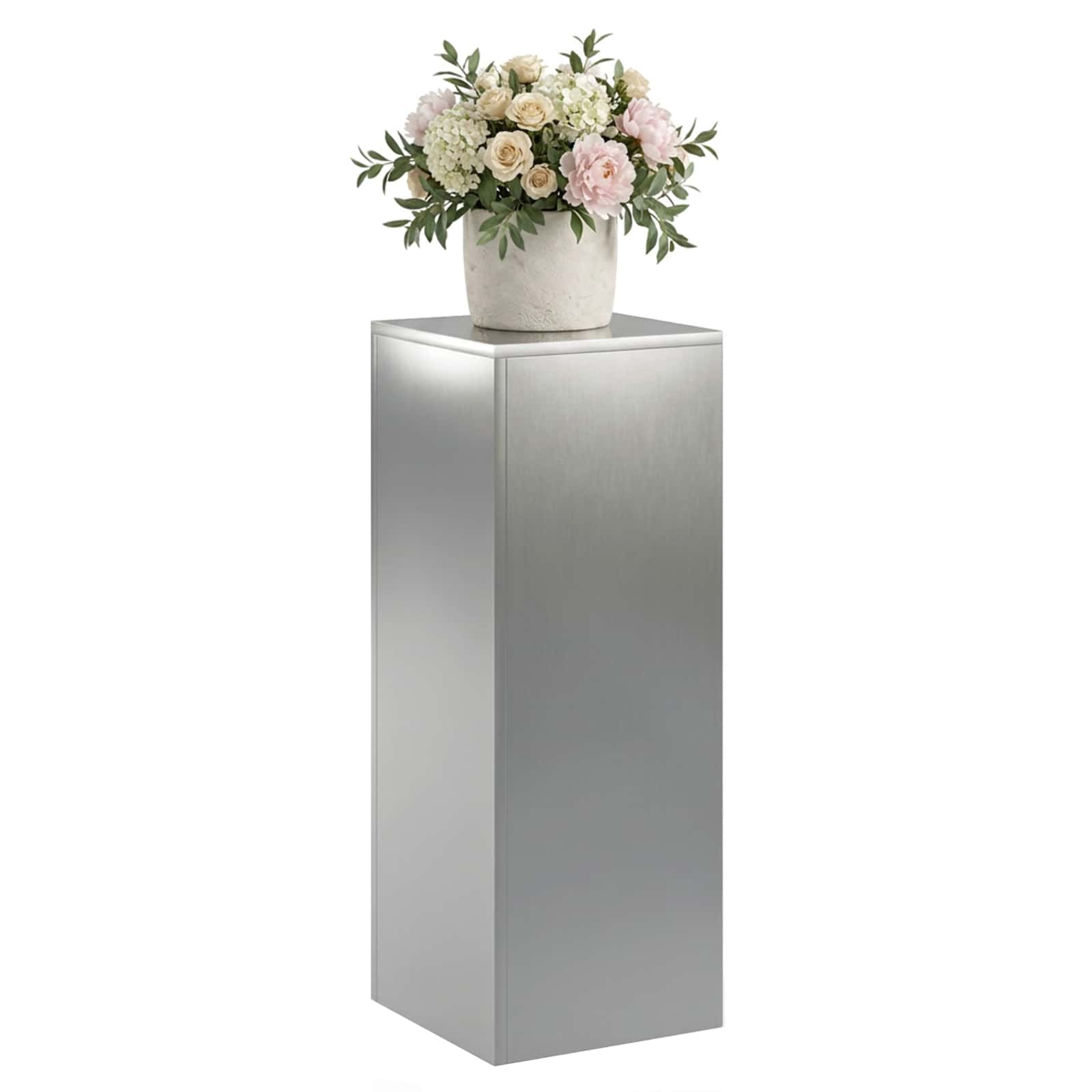 Supporto per piante Argento 30 x 30 x 80 cm Acciaio