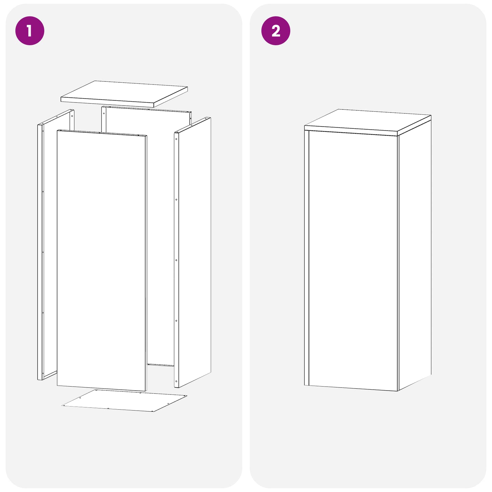 Supporto per piante Argento 30 x 30 x 80 cm Acciaio