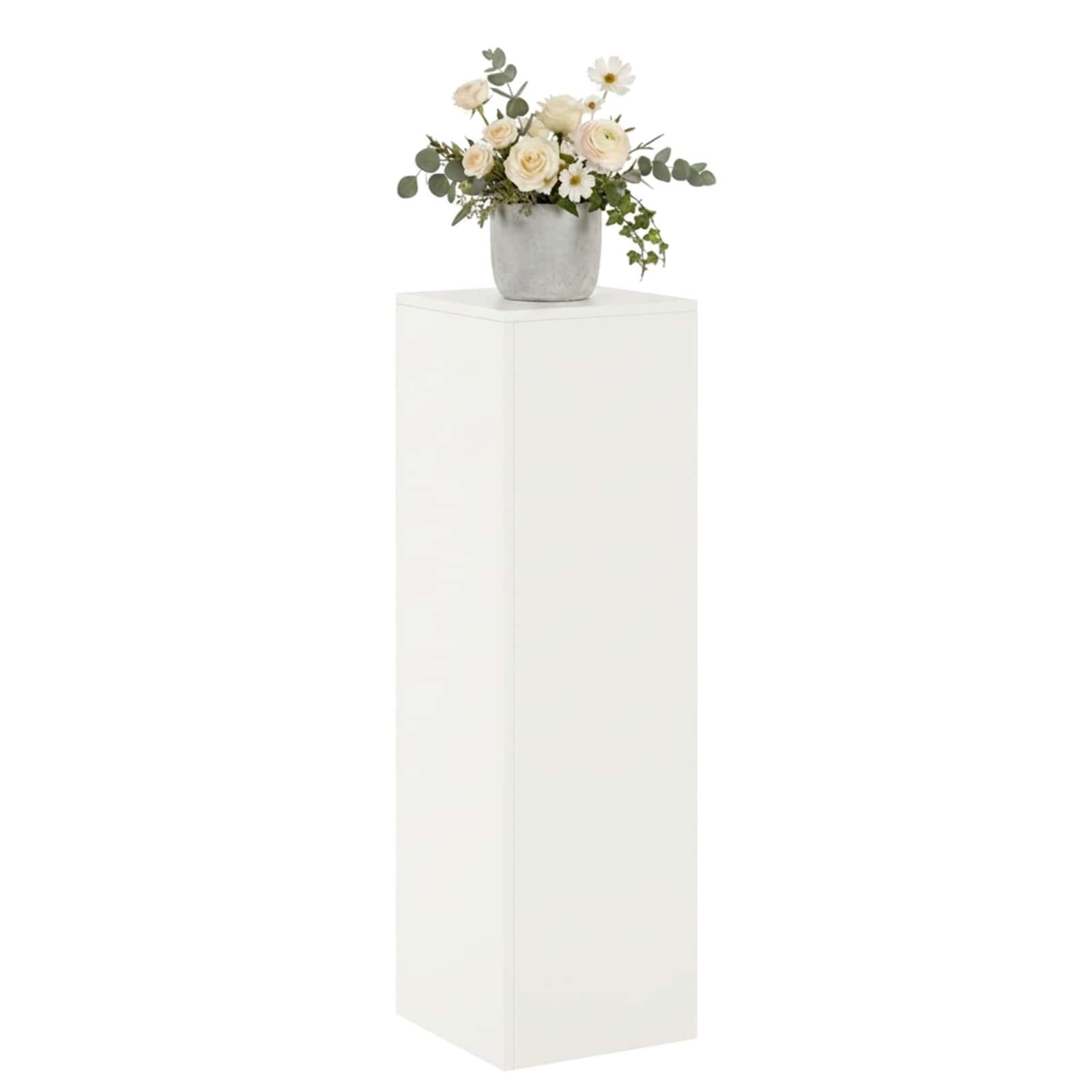Supporto per piante Bianco 30 x 30 x 100 cm Acciaio