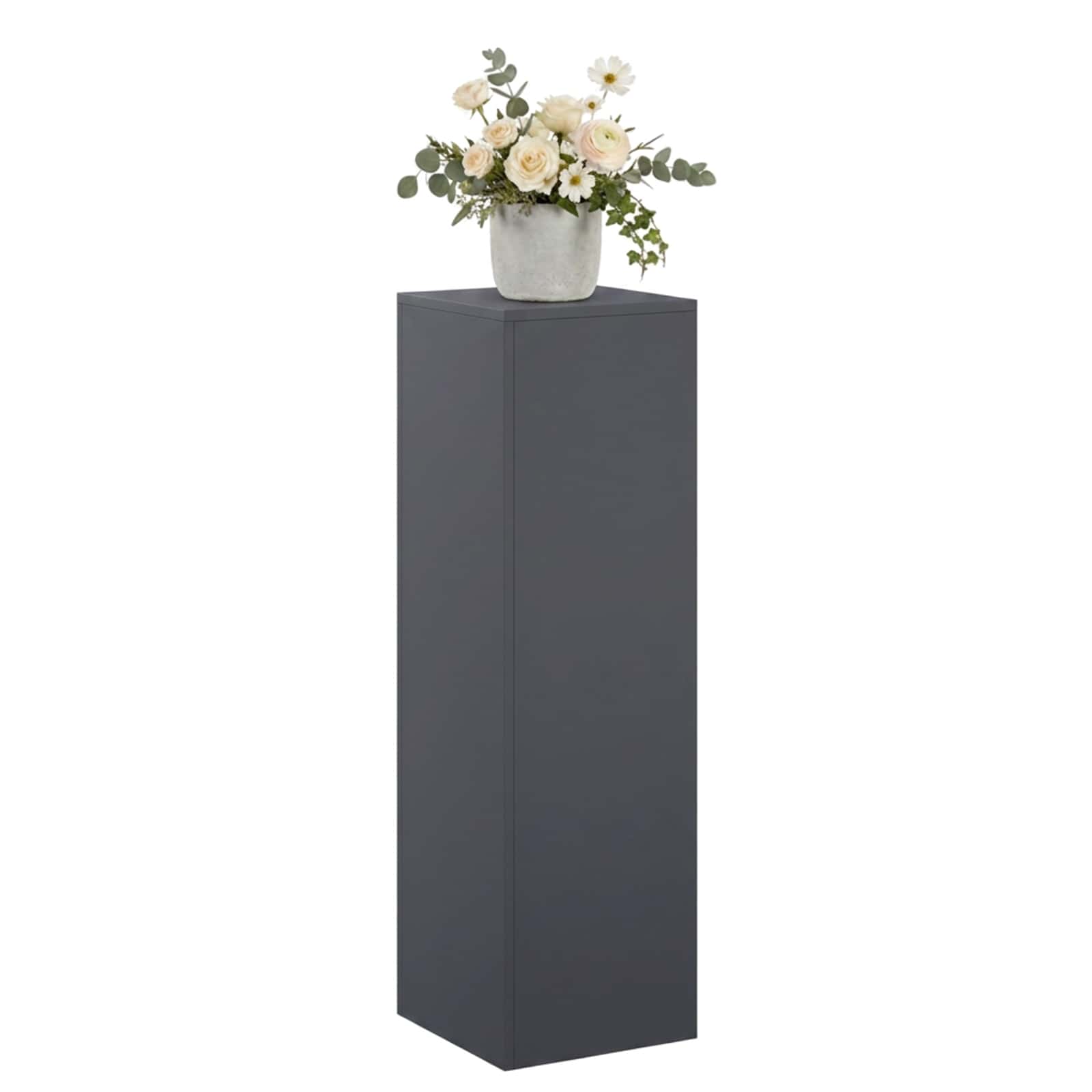 Supporto per piante Antracite 30 x 30 x 100 cm Acciaio Inox