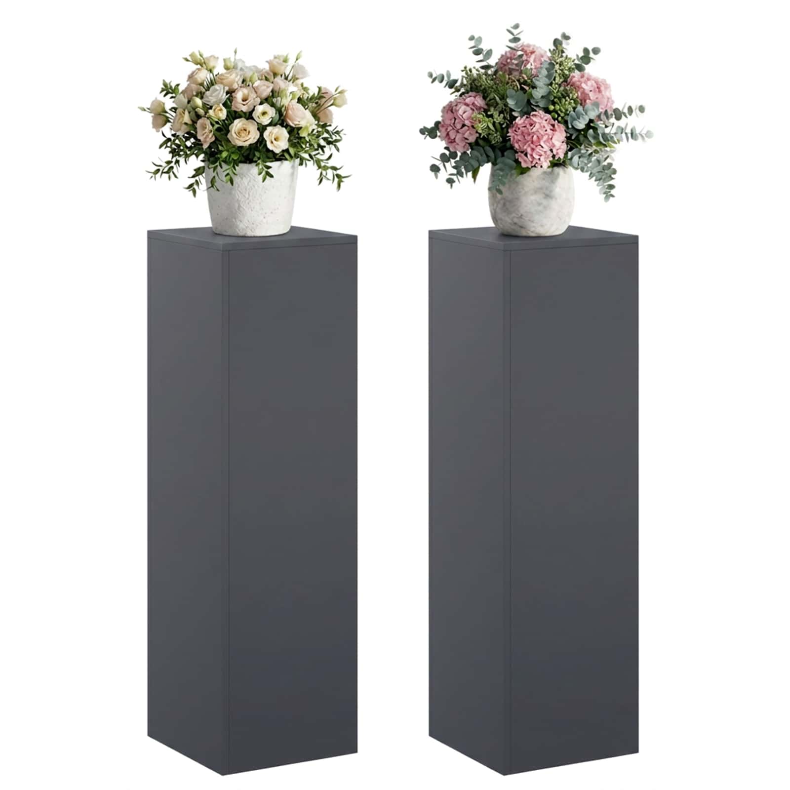 Supporto per piante 2 pcs Antracite 30 x 30 x 100 cm