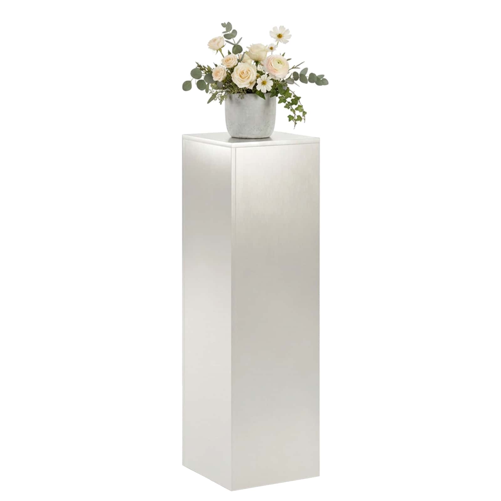 Supporto per piante Argento 30 x 30 x 100 cm Acciaio