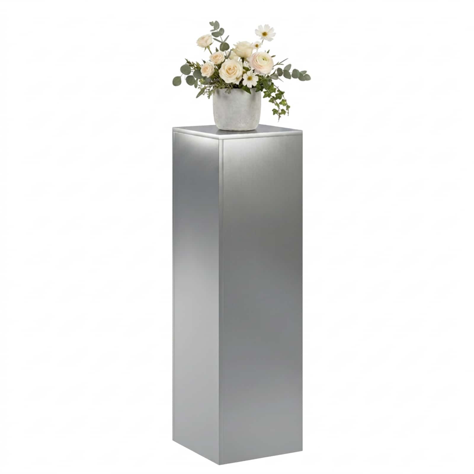Supporto per piante Argento 30 x 30 x 100 cm Acciaio