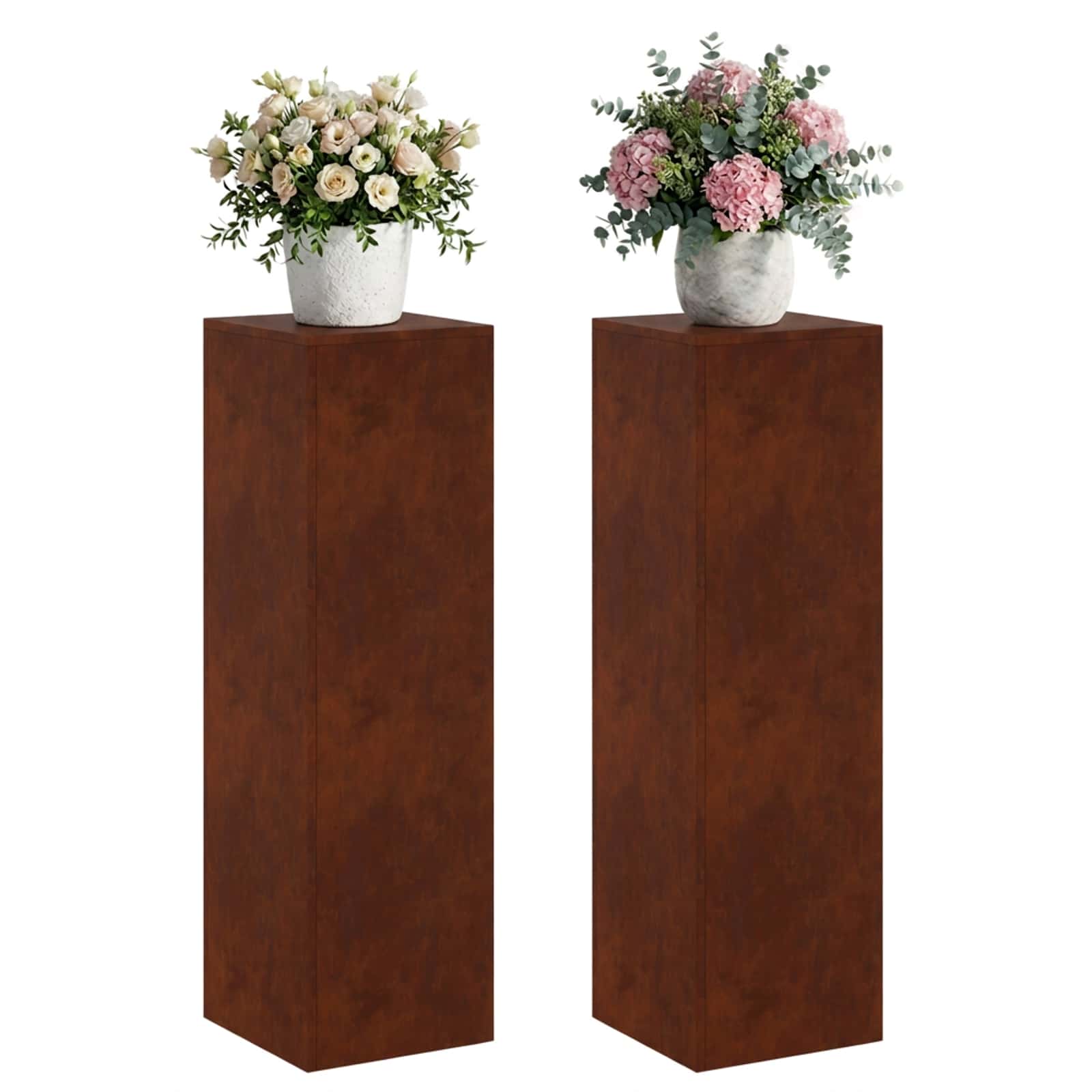 Supporto per piante 2 pcs Ruggine 30 x 30 x 100 cm