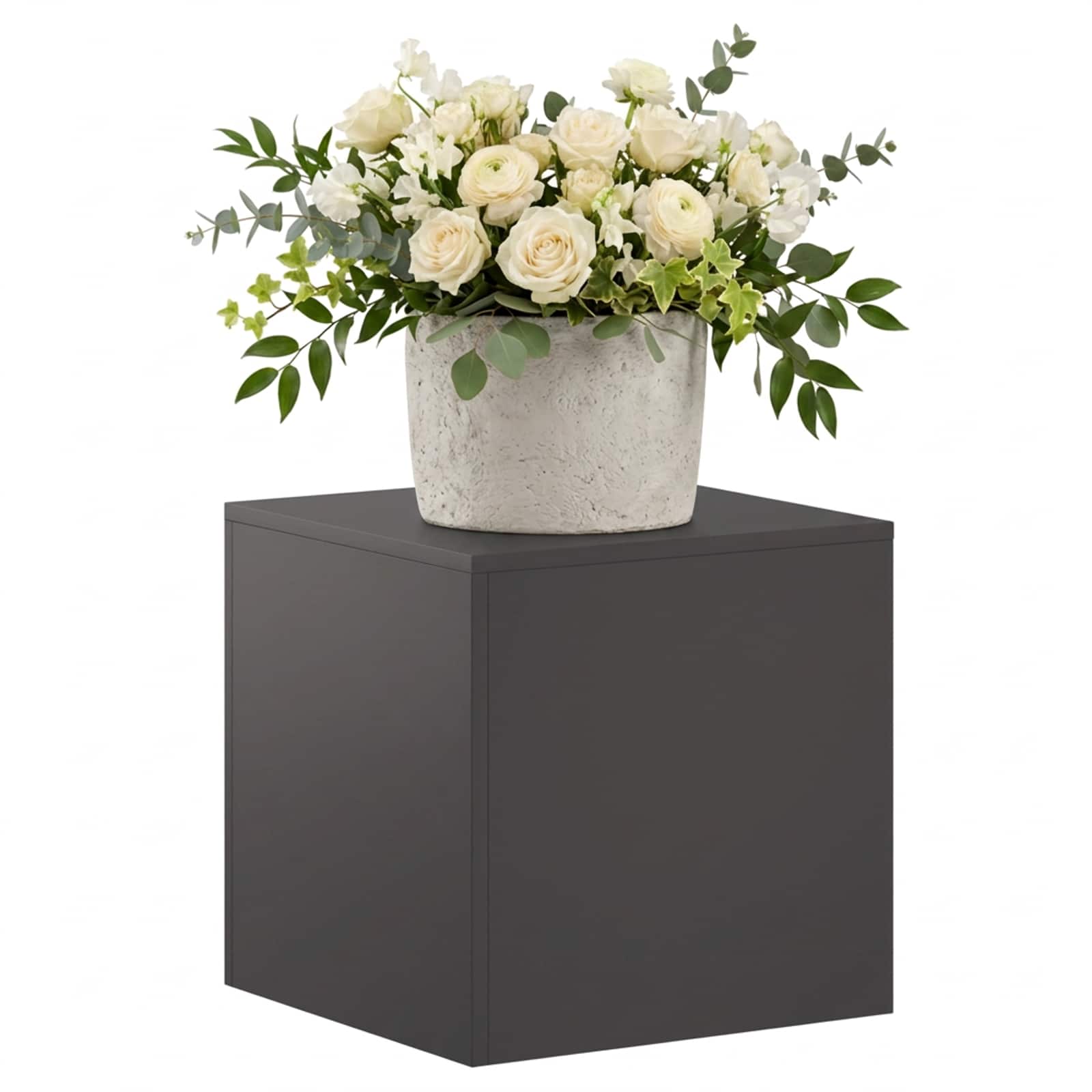 Supporto per piante Nero 40 x 40 x 40 cm Acciaio