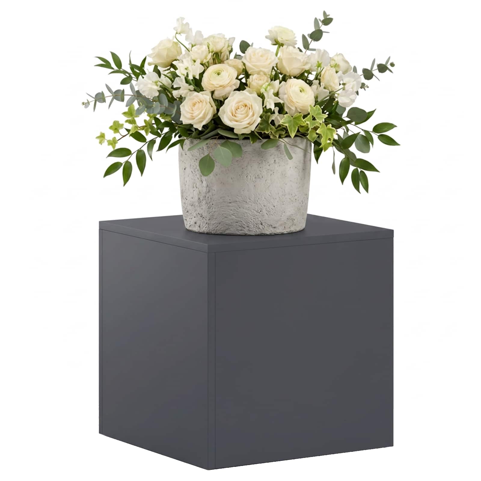 Supporto per piante Antracite 40 x 40 x 40 cm Acciaio Inox