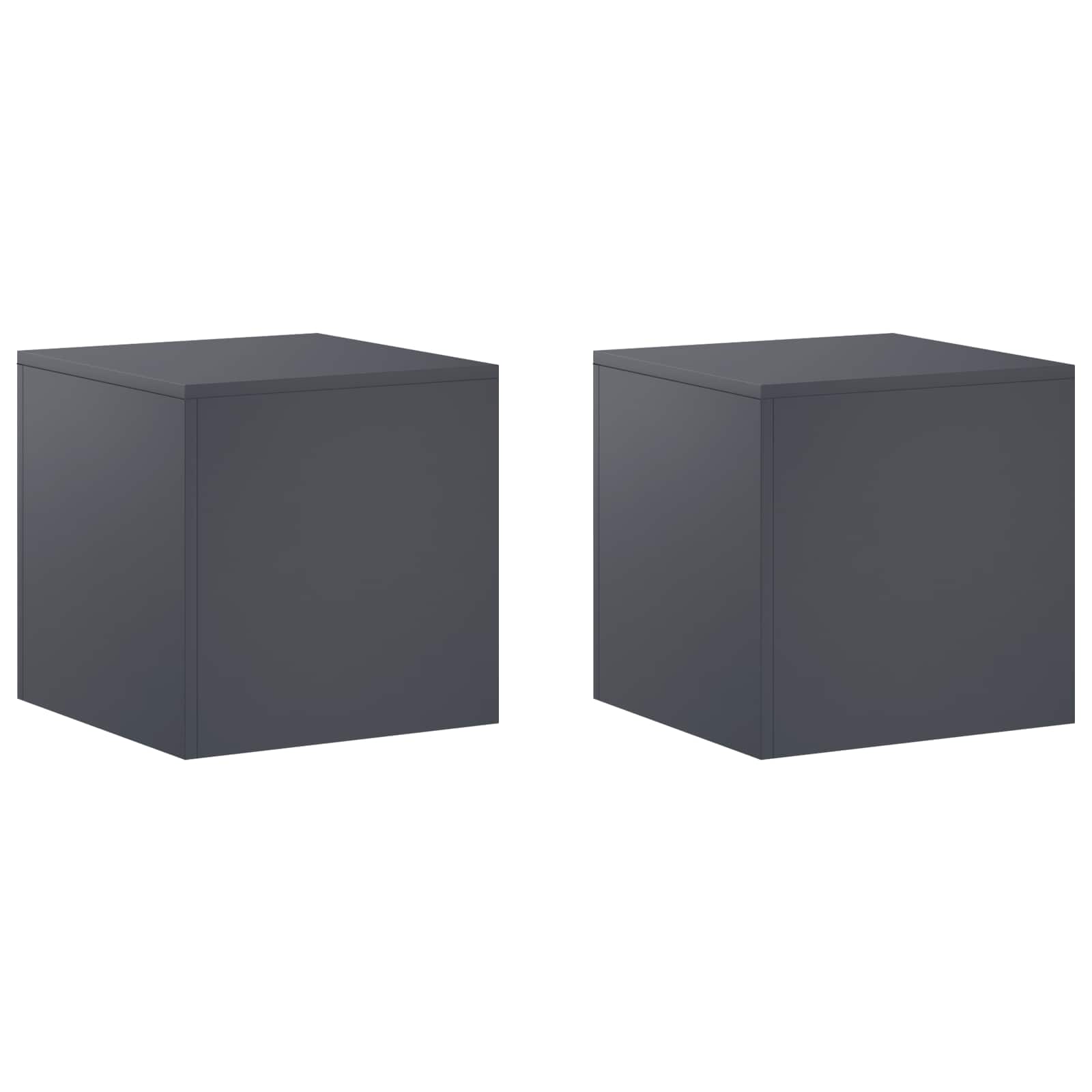 Supporto per piante 2 pcs Antracite 40 x 40 x 40 cm