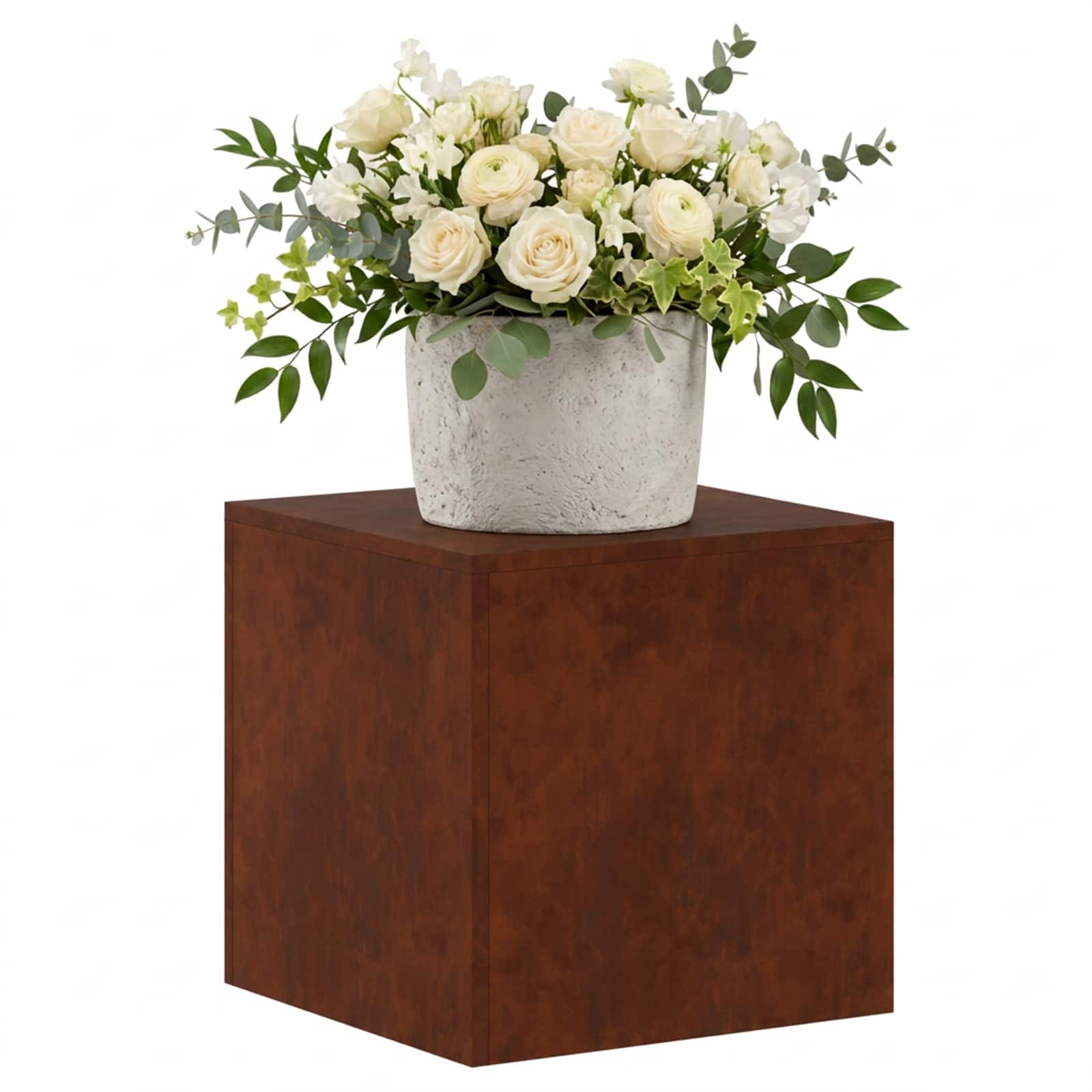 Supporto per piante Ruggine 40 x 40 x 40 cm Acciaio Corten