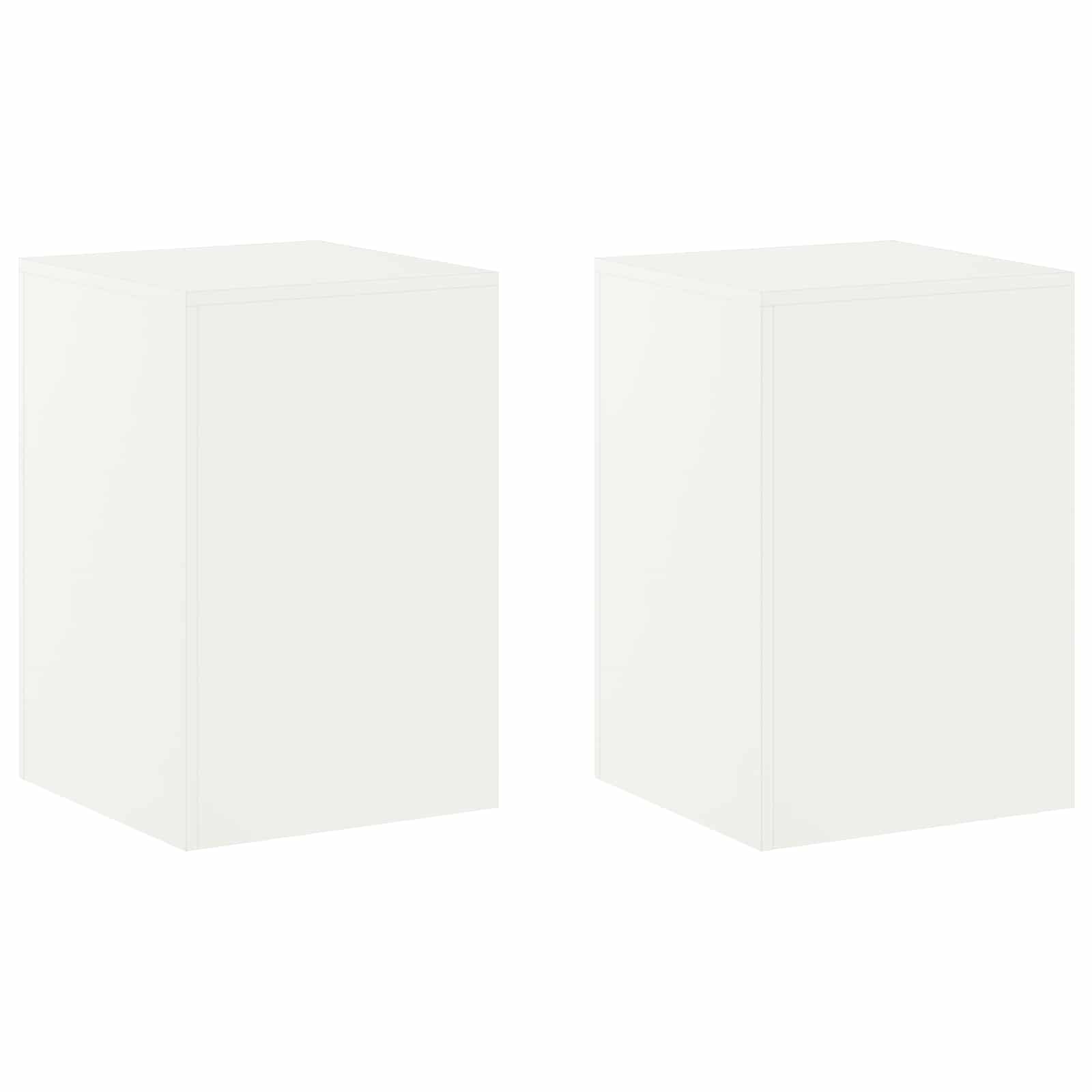 Supporto per piante 2 pcs Bianco 40 x 40 x 60 cm Acciaio