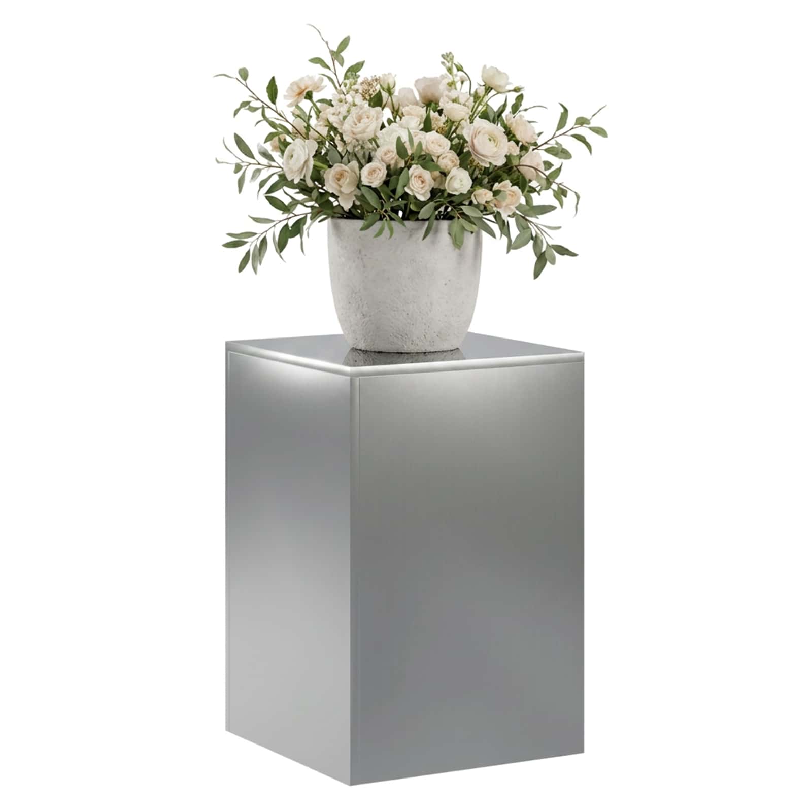Supporto per piante Argento 40 x 40 x 60 cm Acciaio