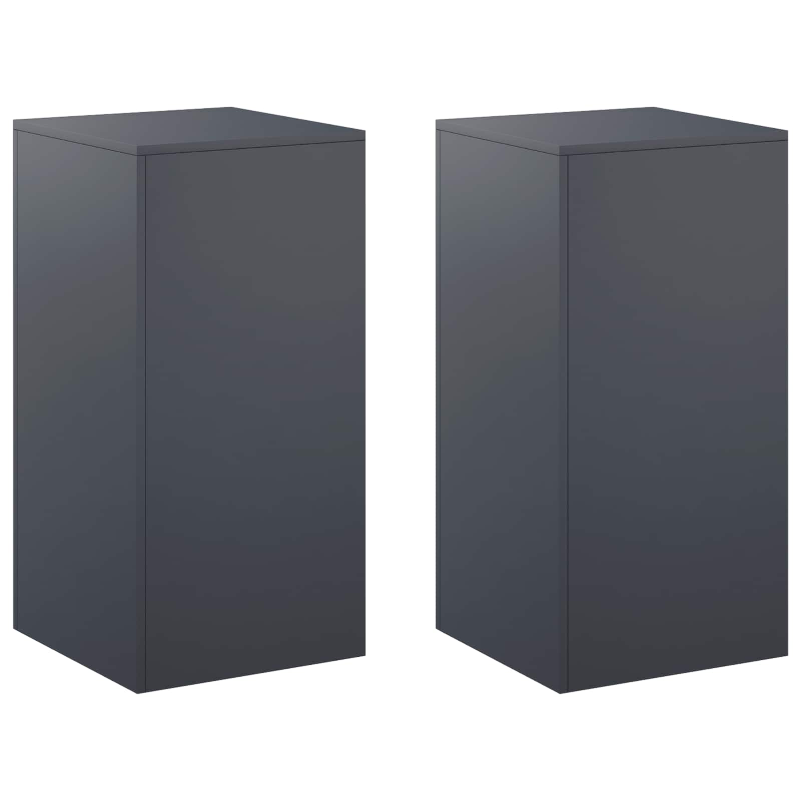 Supporto per piante 2 pcs Antracite 40 x 40 x 80 cm