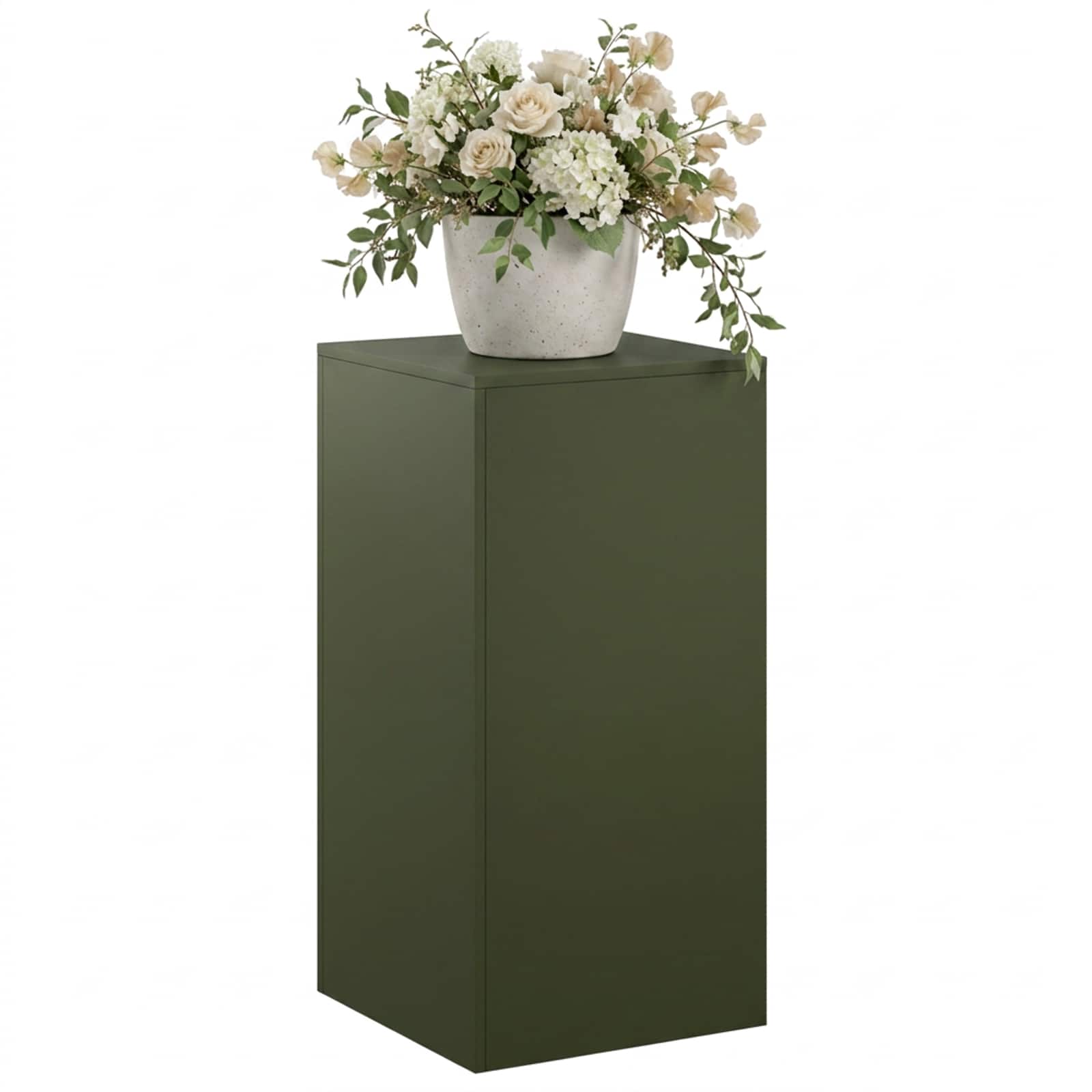 Supporto per piante Verde Oliva 40 x 40 x 80 cm Acciaio Corten