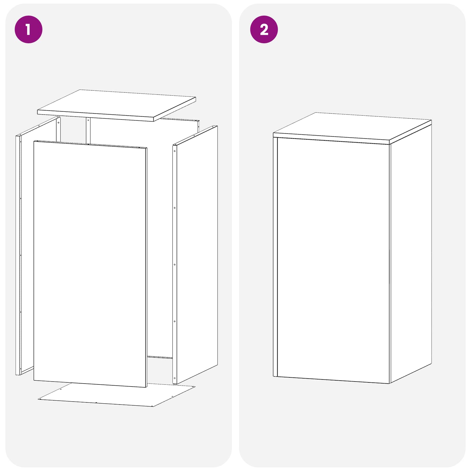 Supporto per piante Argento 40 x 40 x 80 cm Acciaio