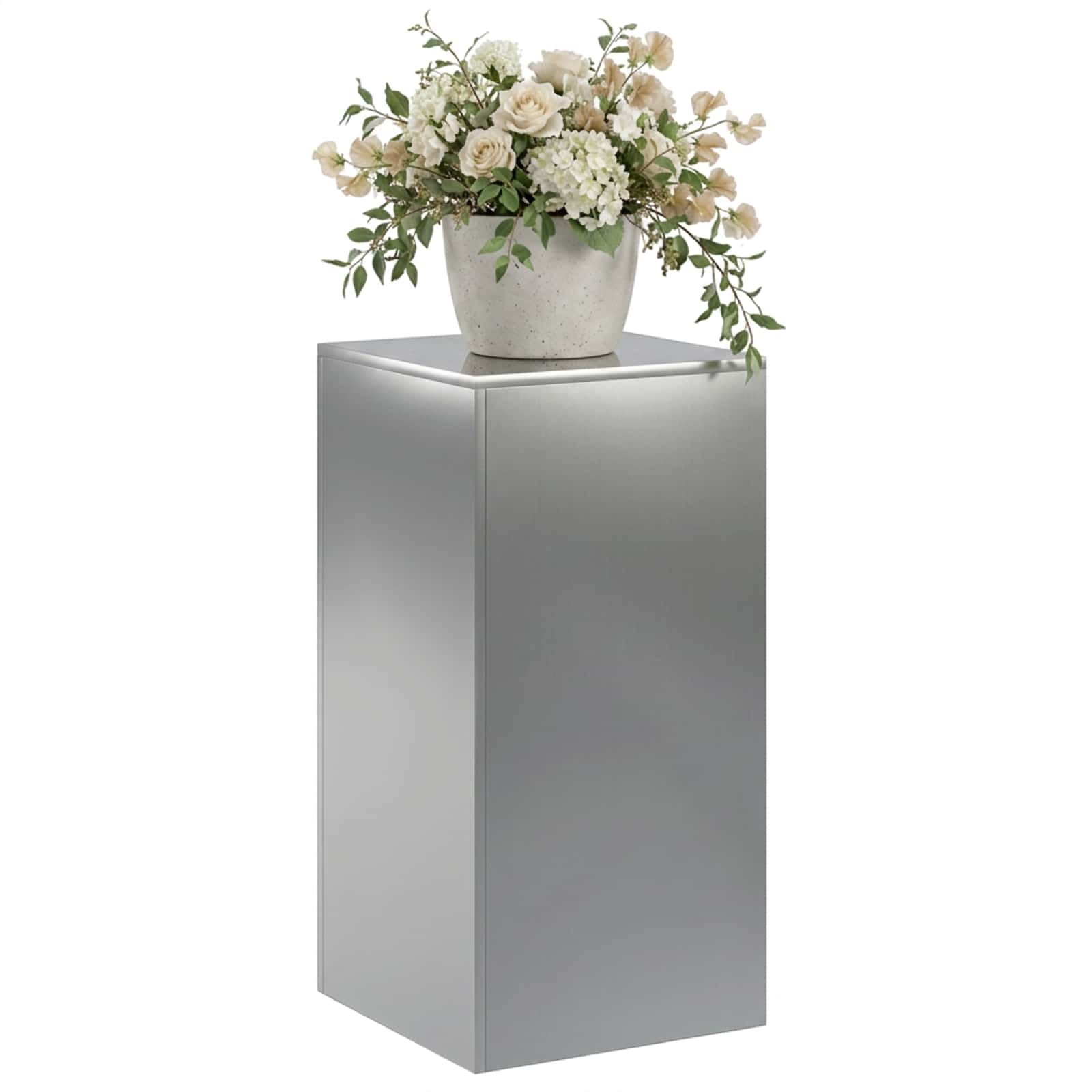 Supporto per piante Argento 40 x 40 x 80 cm Acciaio