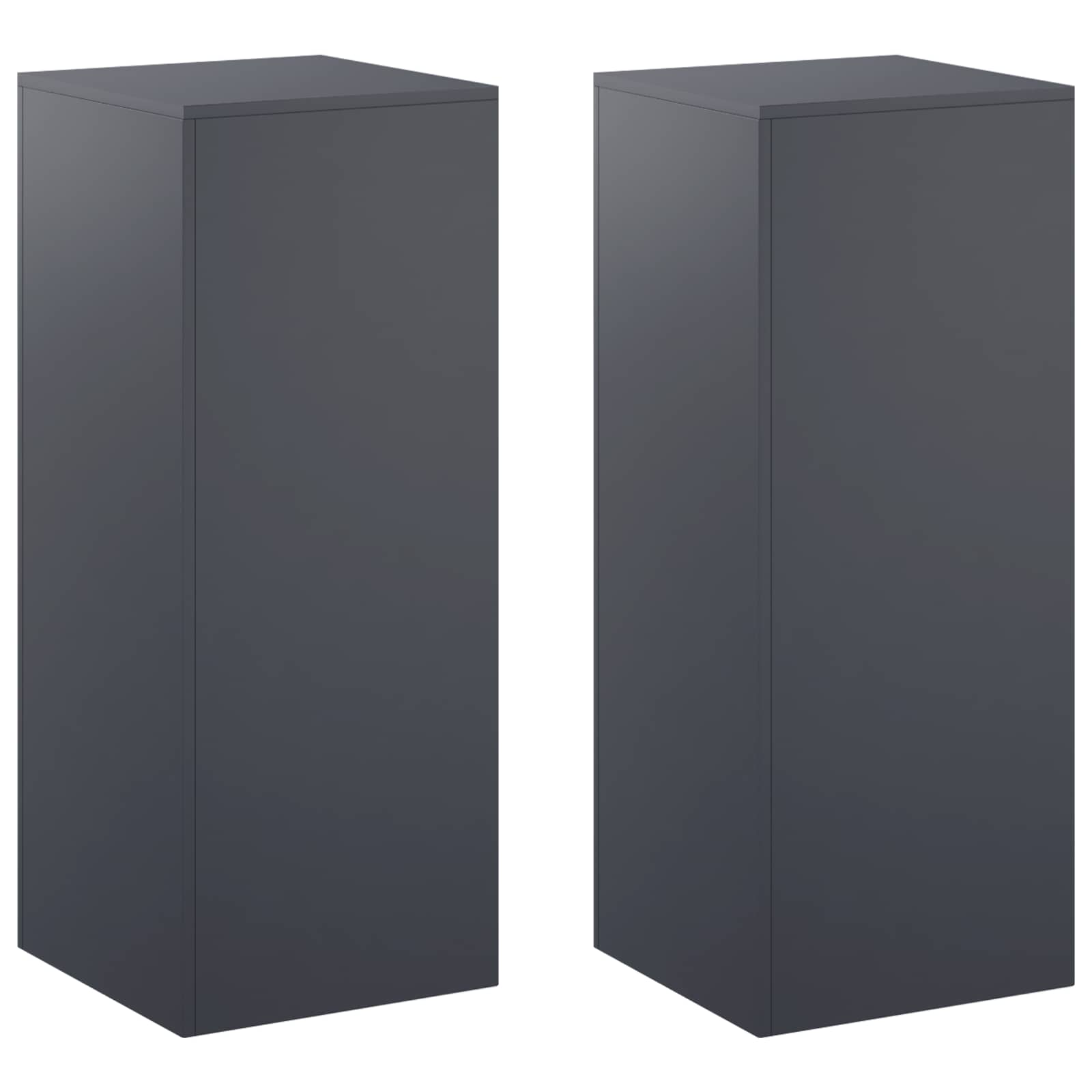 Supporto per piante 2 pcs Antracite 40 x 40 x 100 cm