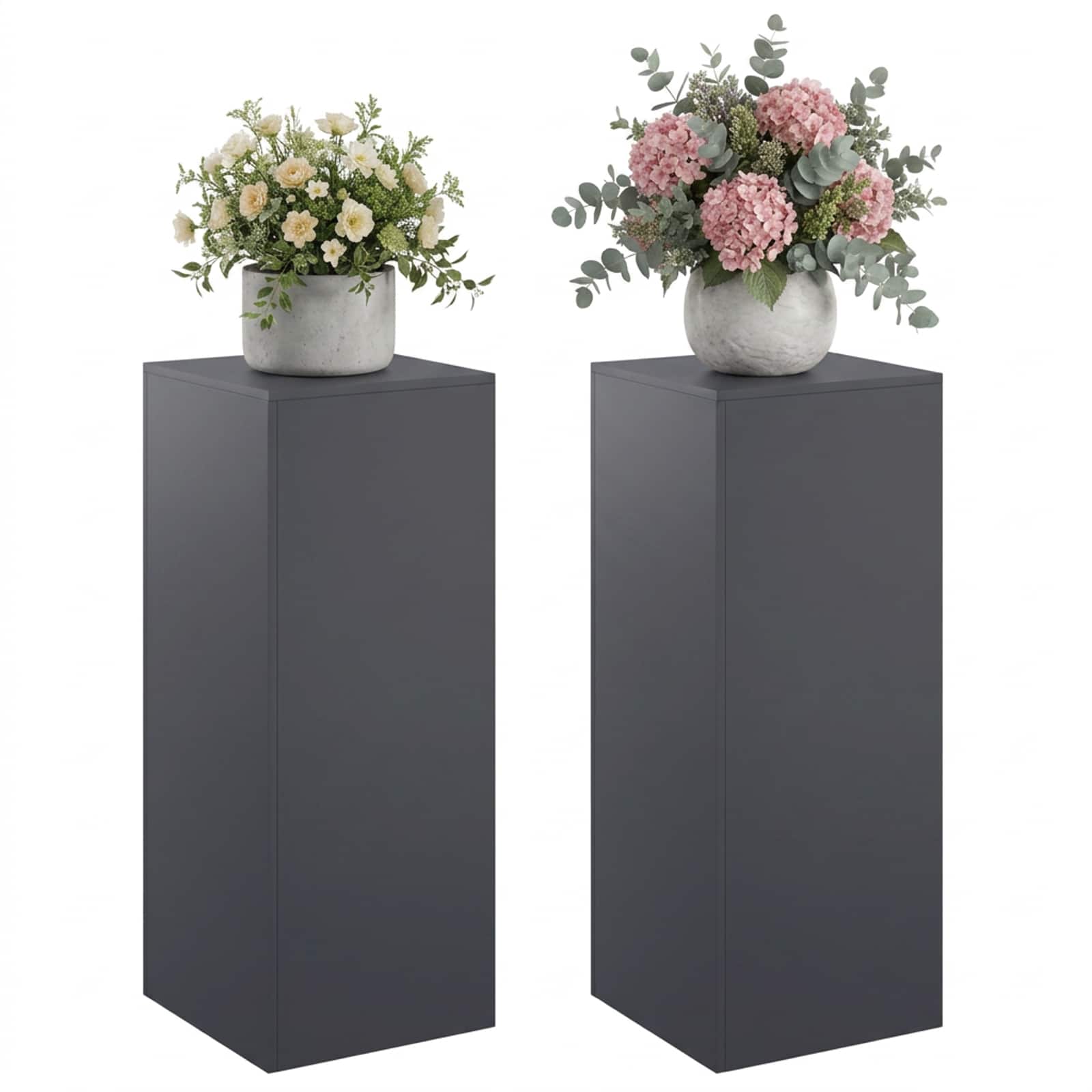 Supporto per piante 2 pcs Antracite 40 x 40 x 100 cm