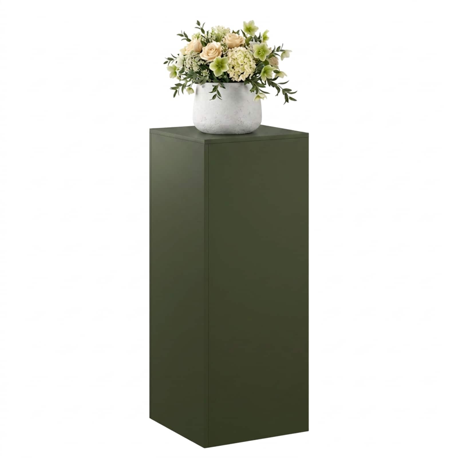 Supporto per piante Verde Oliva 40 x 40 x 100 cm Acciaio Corten