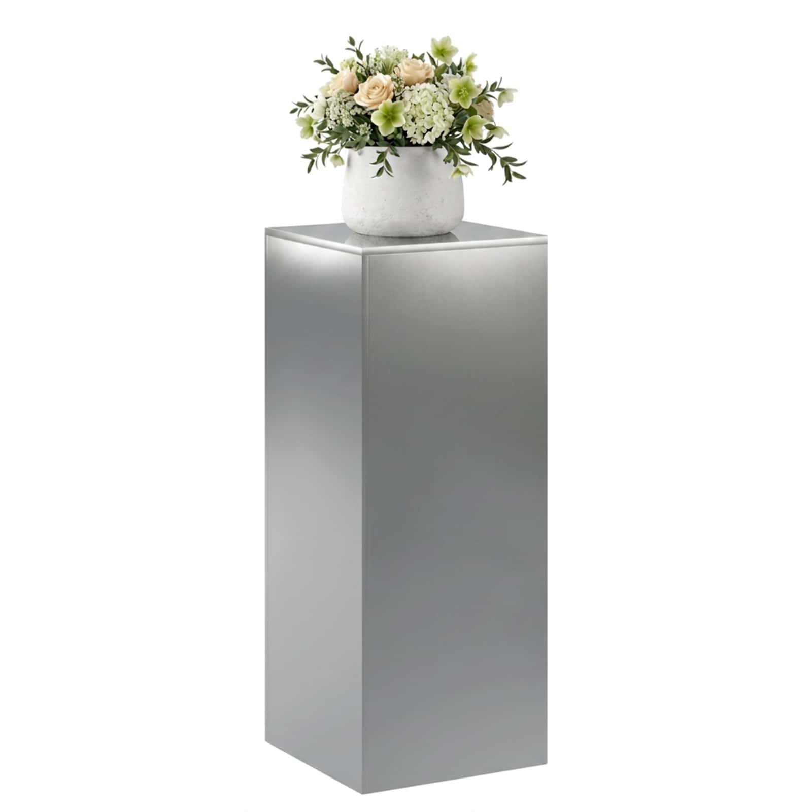 Supporto per piante Argento 40 x 40 x 100 cm Acciaio