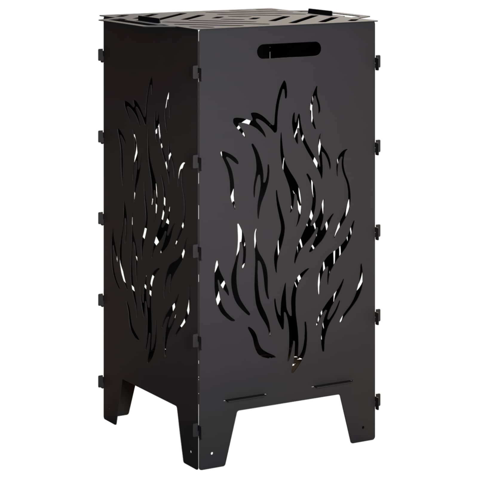 Focolare Nero 47 x 38 x 75 cm Acciaio