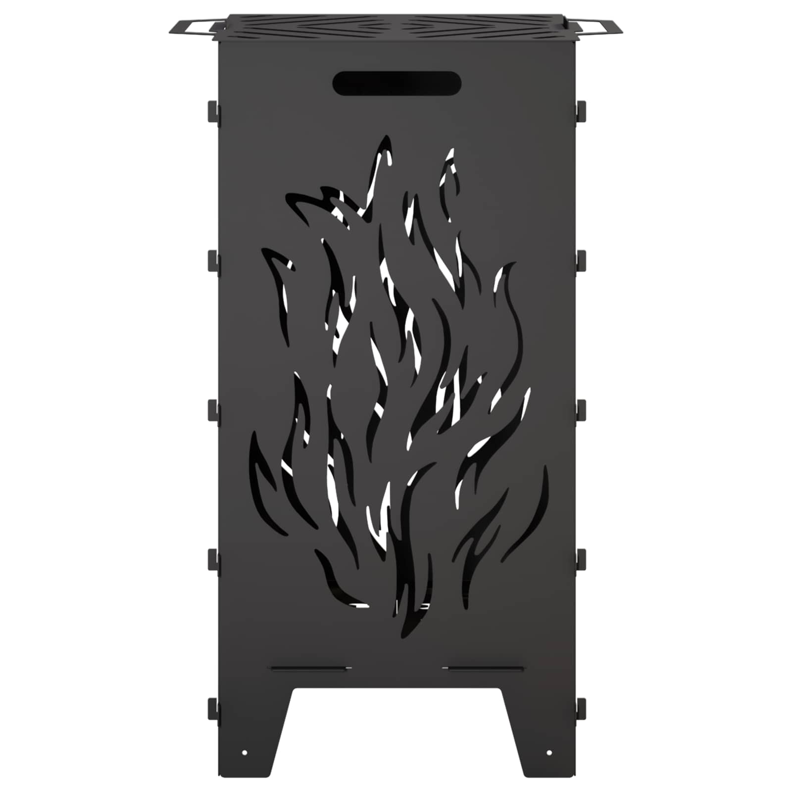 Focolare Nero 47 x 38 x 75 cm Acciaio