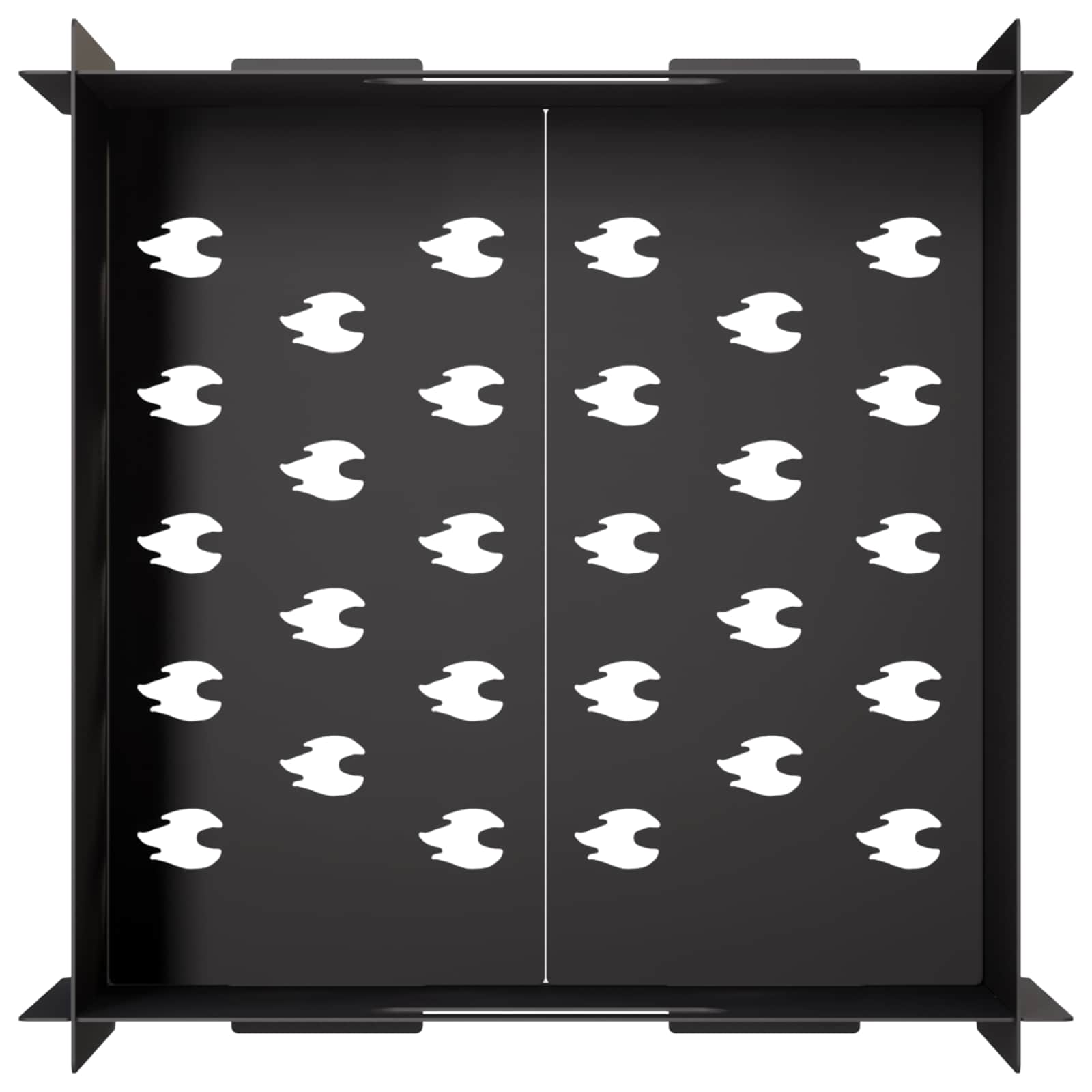 Focolare Nero 40 x 40 x 20 cm Acciaio