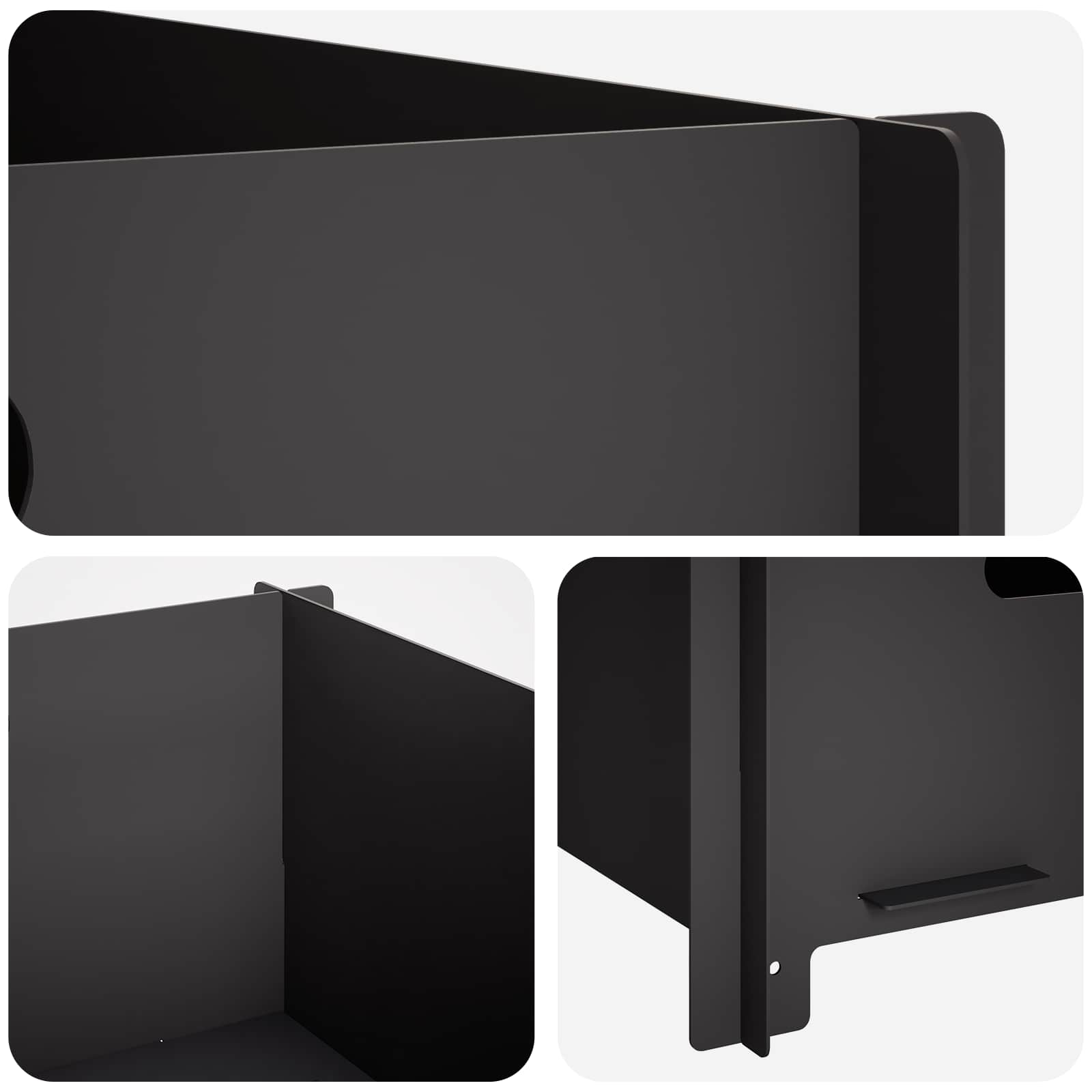 Focolare Nero 40 x 40 x 20 cm Acciaio