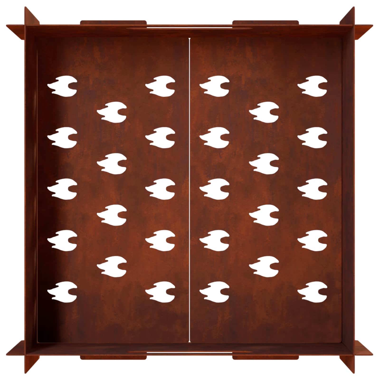 Focolare Ruggine 40 x 40 x 20 cm Acciaio Corten