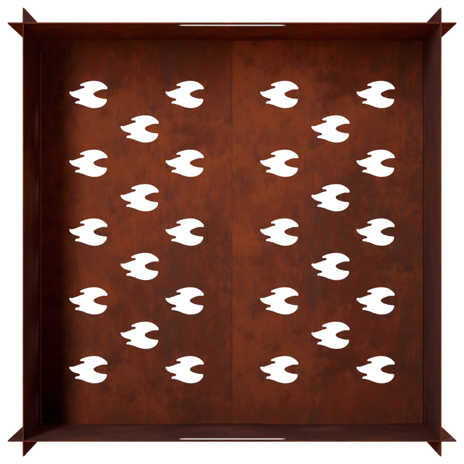 Focolare Ruggine 60 x 60 x 30 cm Acciaio Corten