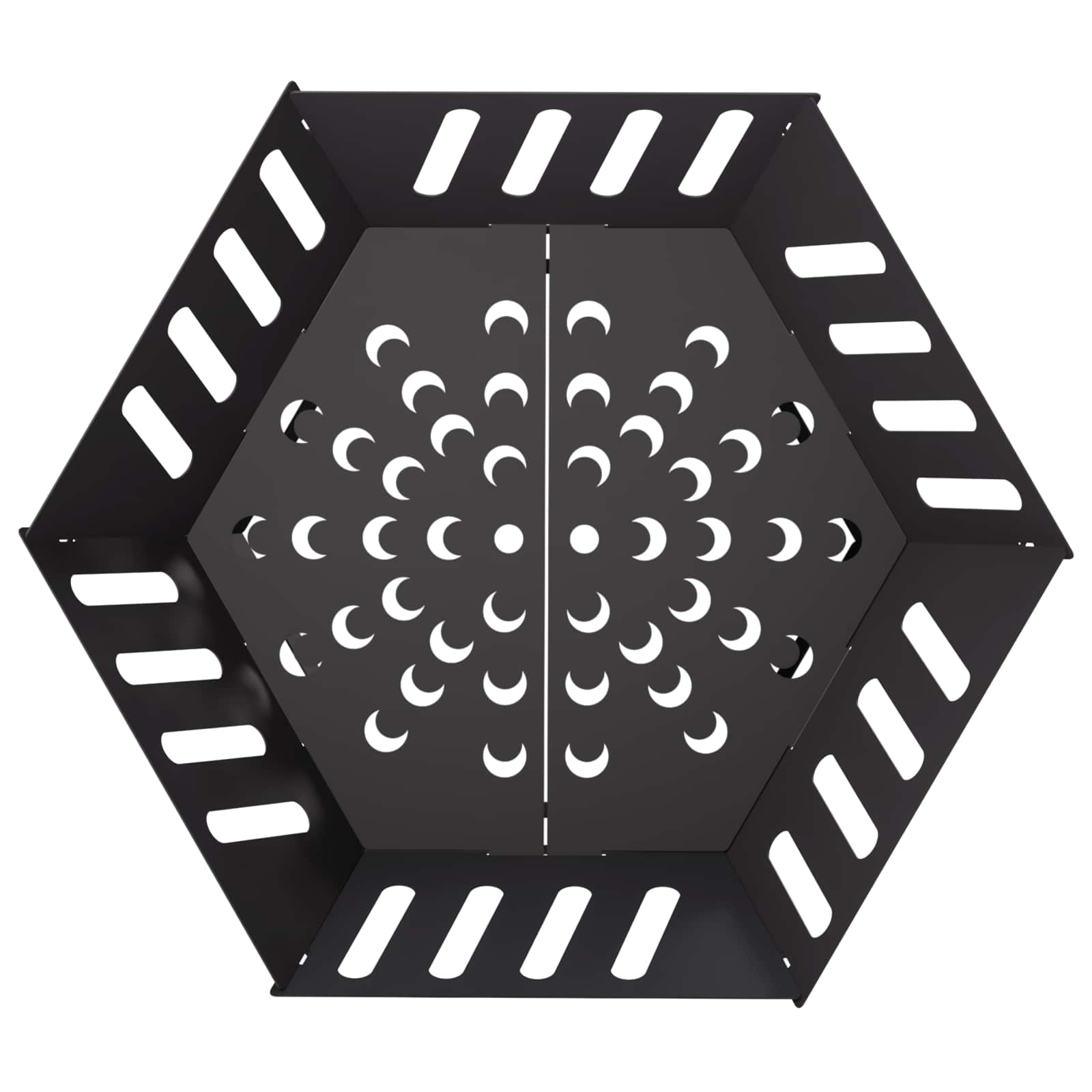 Focolare Nero 60 x 60 x 23 cm Acciaio
