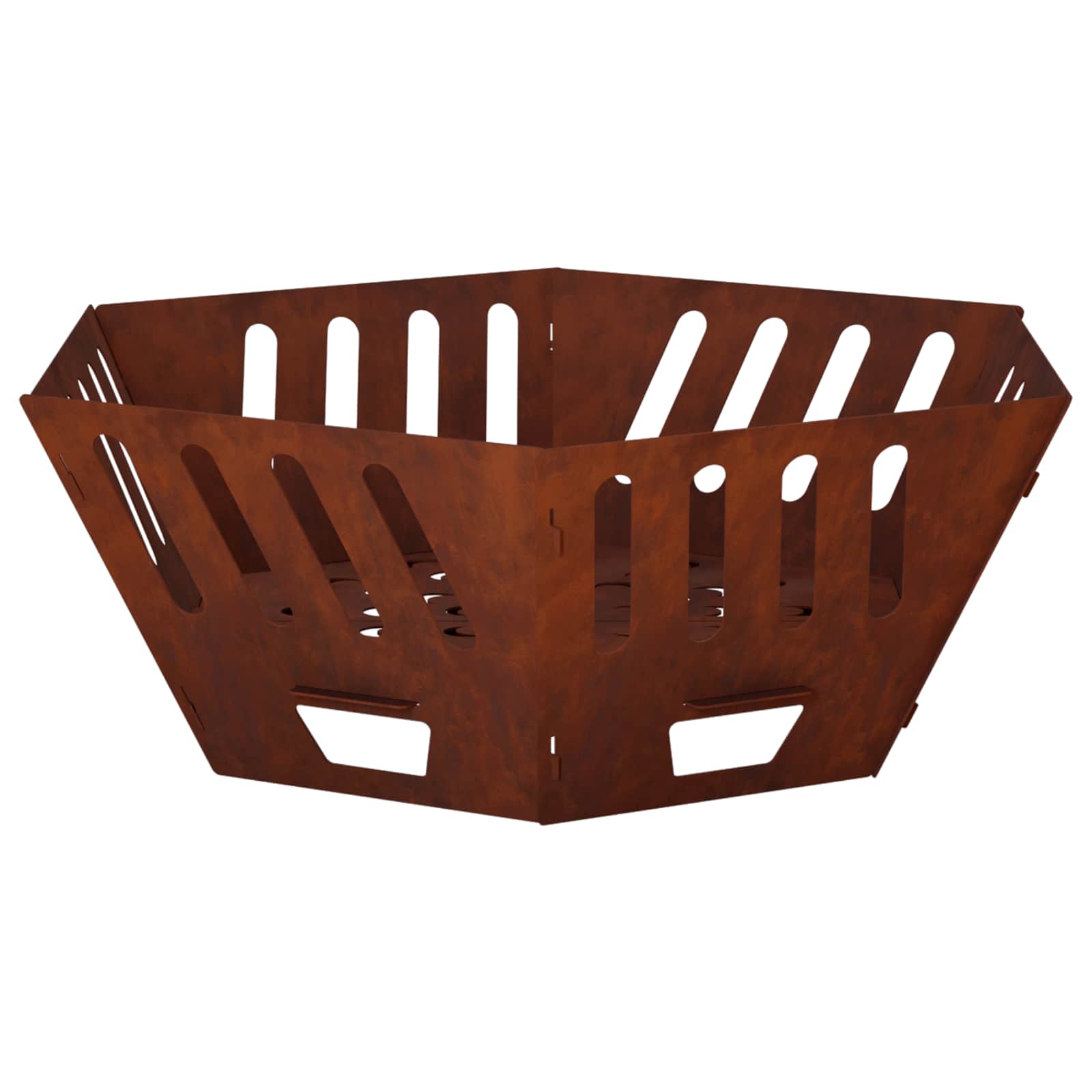 Focolare Ruggine 60 x 60 x 23 cm Acciaio Corten