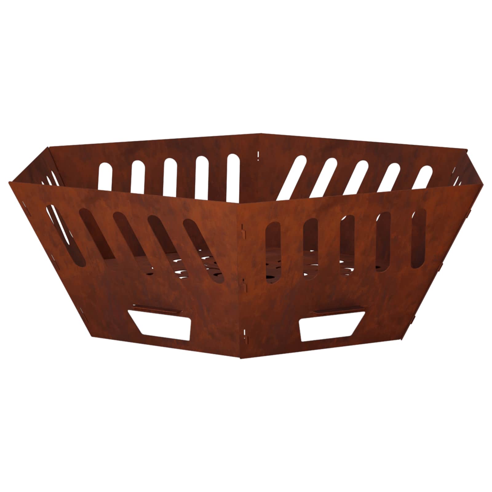 Focolare Ruggine 80 x 80 x 28 cm Acciaio Corten