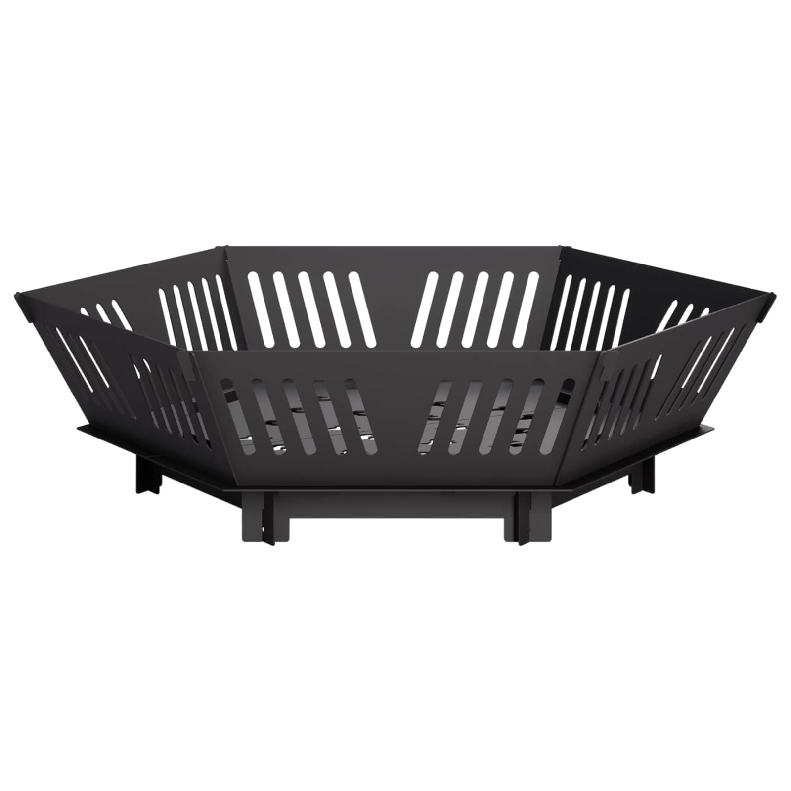 Focolare Nero 80 x 80 x 23 cm Acciaio