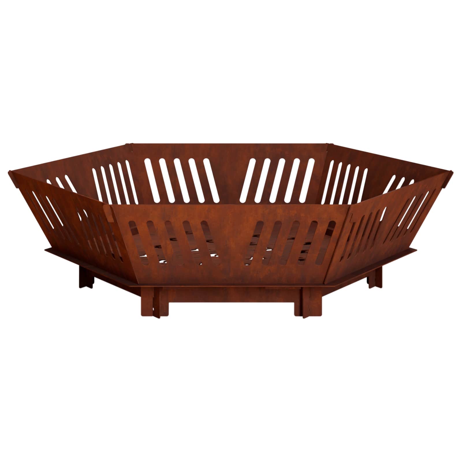 Focolare Ruggine 80 x 80 x 23 cm Acciaio Corten