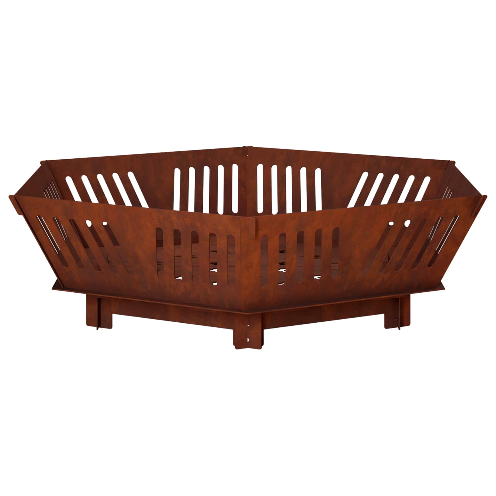 Focolare Ruggine 80 x 80 x 23 cm Acciaio Corten