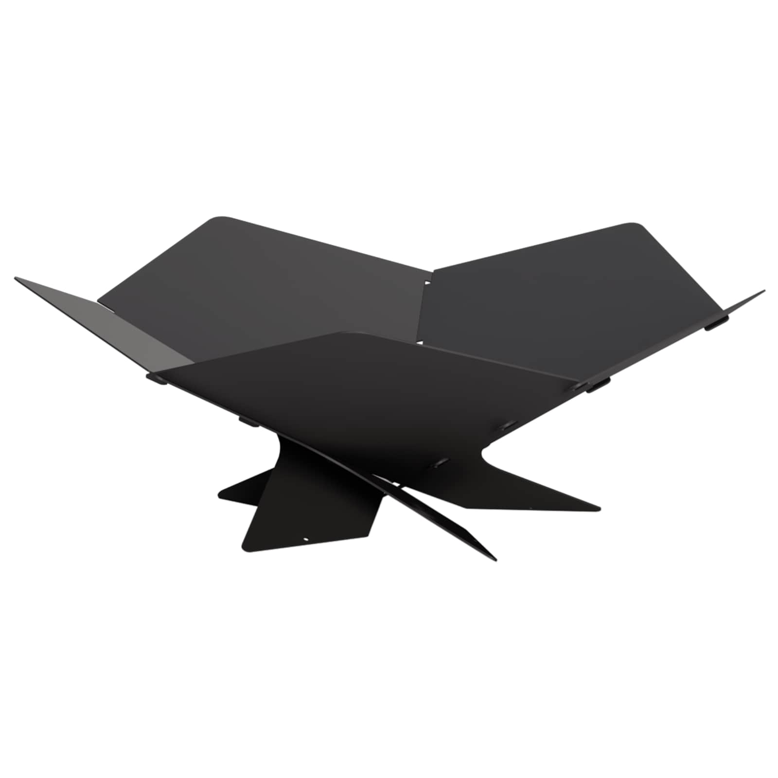 Focolare Nero 53 x 53 x 18,5 cm Acciaio