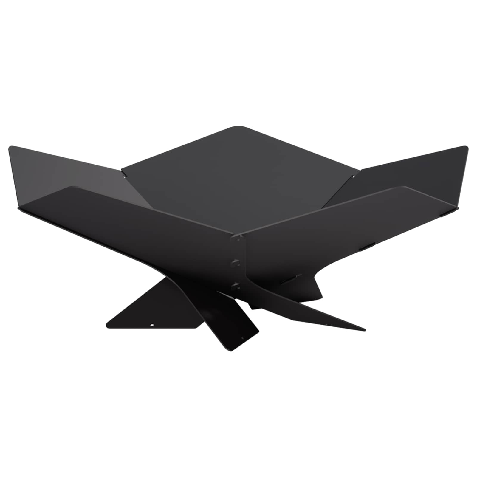 Focolare Nero 53 x 53 x 18,5 cm Acciaio