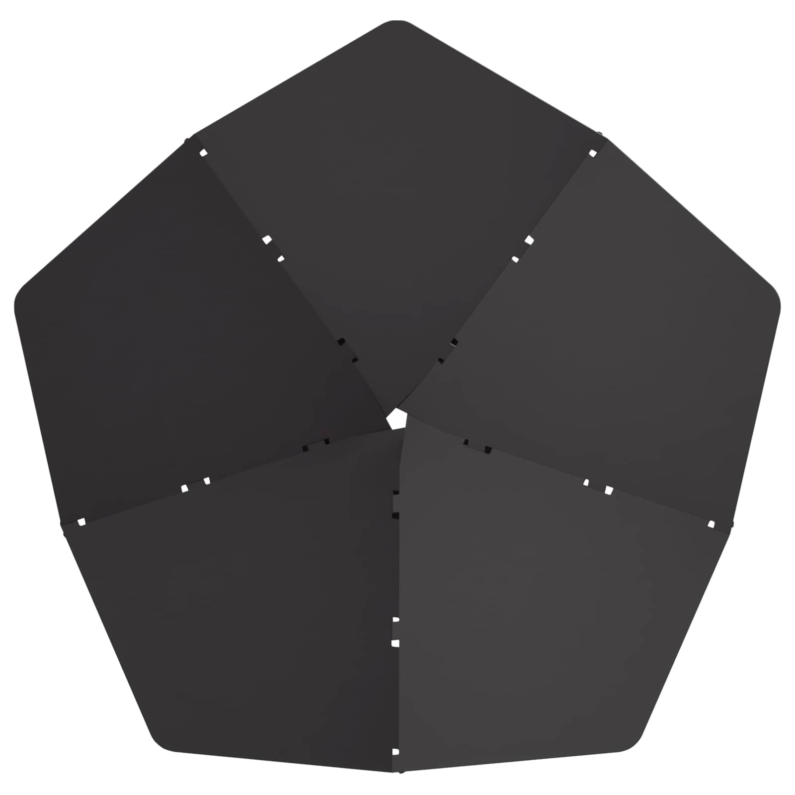 Focolare Nero 53 x 53 x 18,5 cm Acciaio