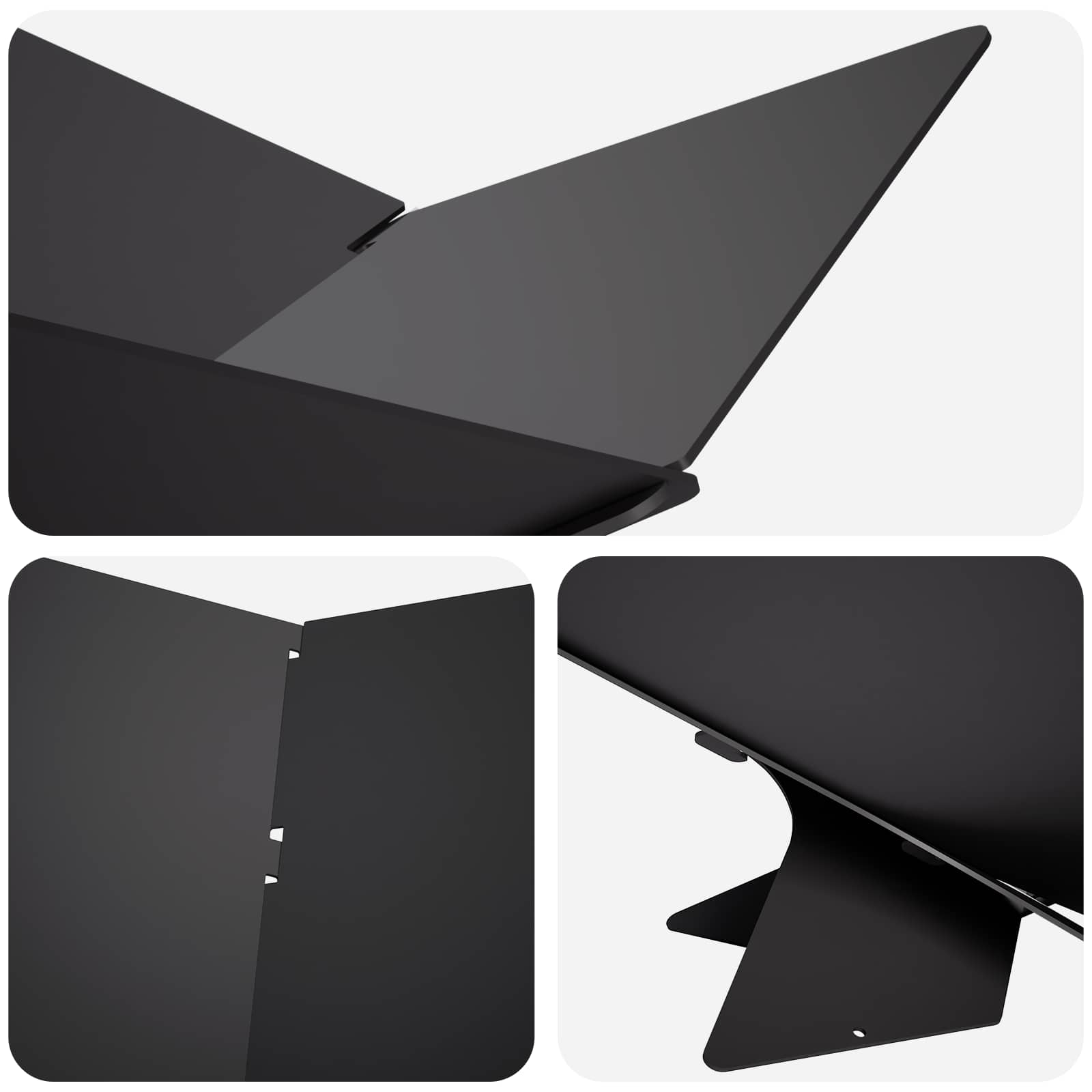 Focolare Nero 53 x 53 x 18,5 cm Acciaio