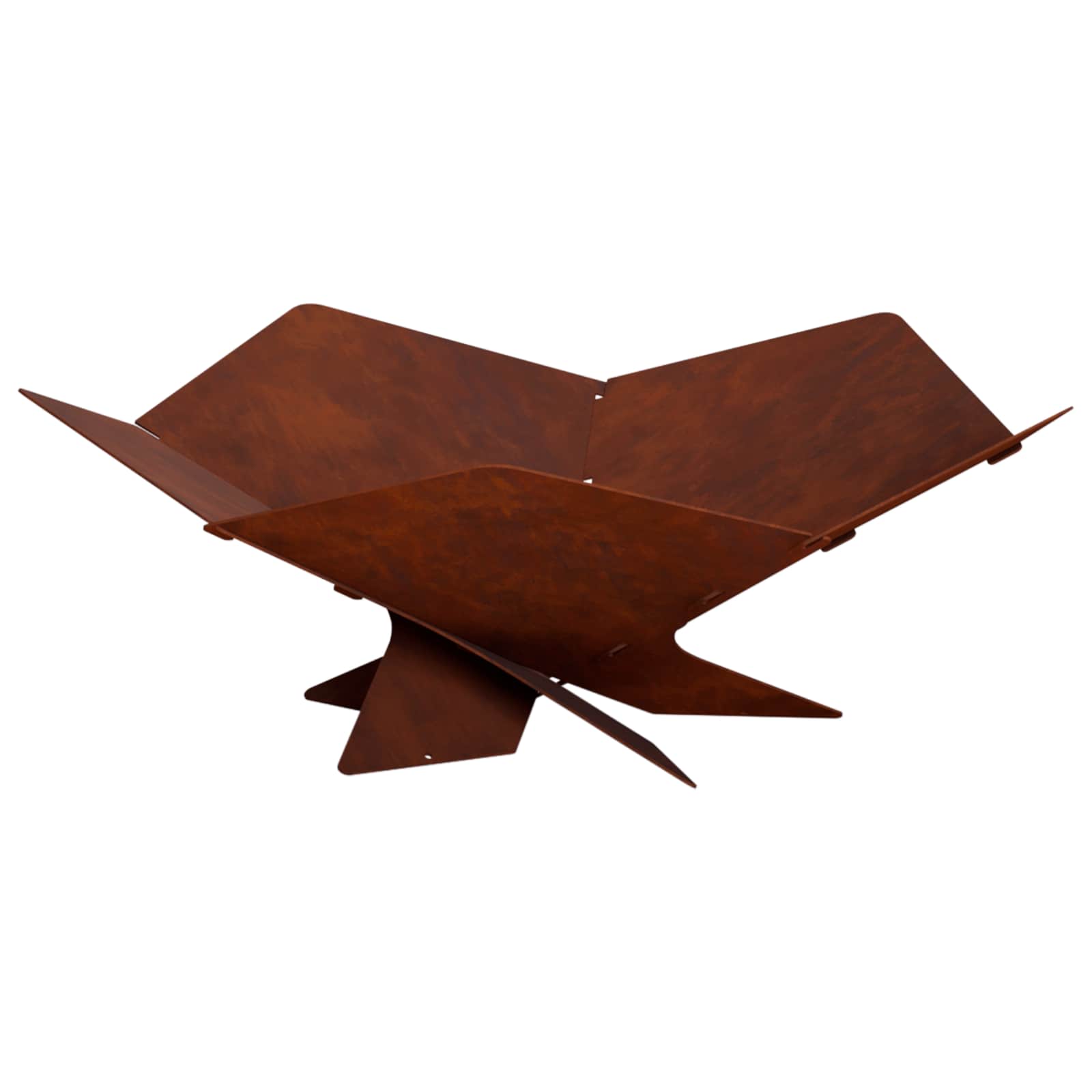 Focolare Ruggine 53 x 53 x 18,5 cm Acciaio Corten